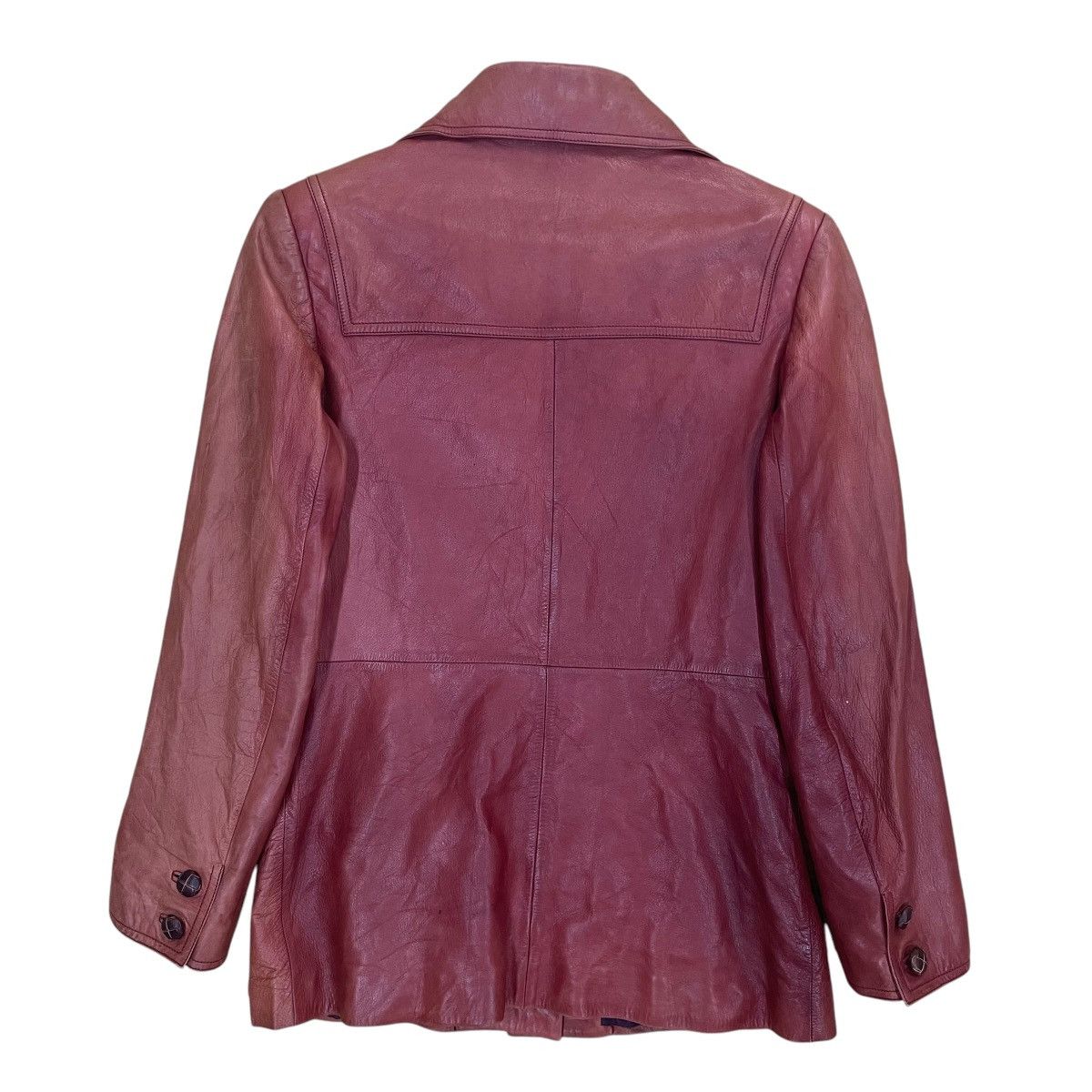 Gucci Vintage 80s Gucci Leather Jacket Made In Italy Size Small Size US S / EU 44-46 / 1 - 12 Thumbnail