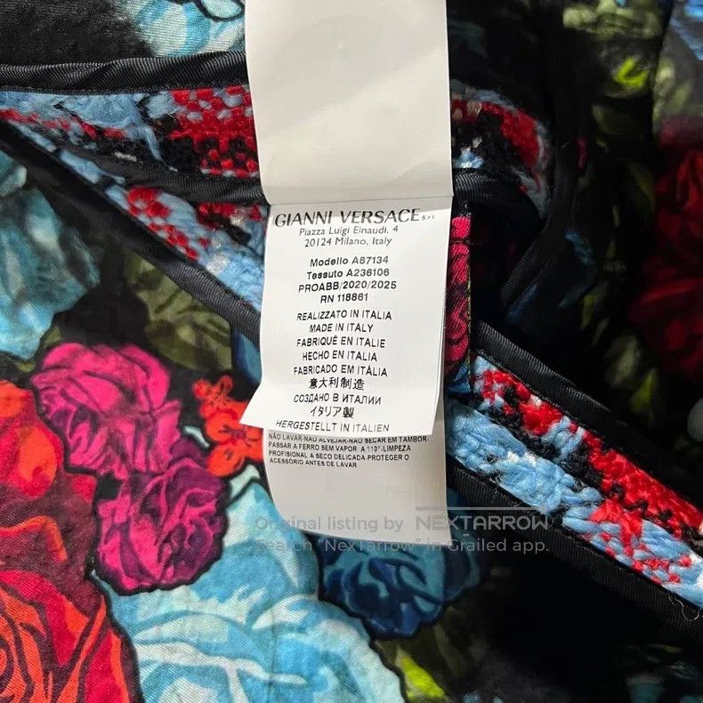 Versace Versace Color-blocked plaid braided wool tweed coat Size XS / US 0-2 / IT 36-38 - 8 Thumbnail