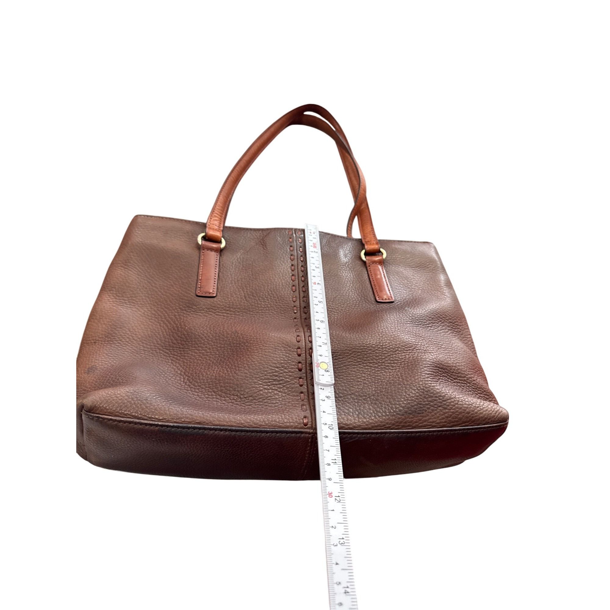 Fossil Fossil Womans Vintage Brown Leather Shoulder Handbag SKU 865 Size ONE SIZE - 5 Thumbnail