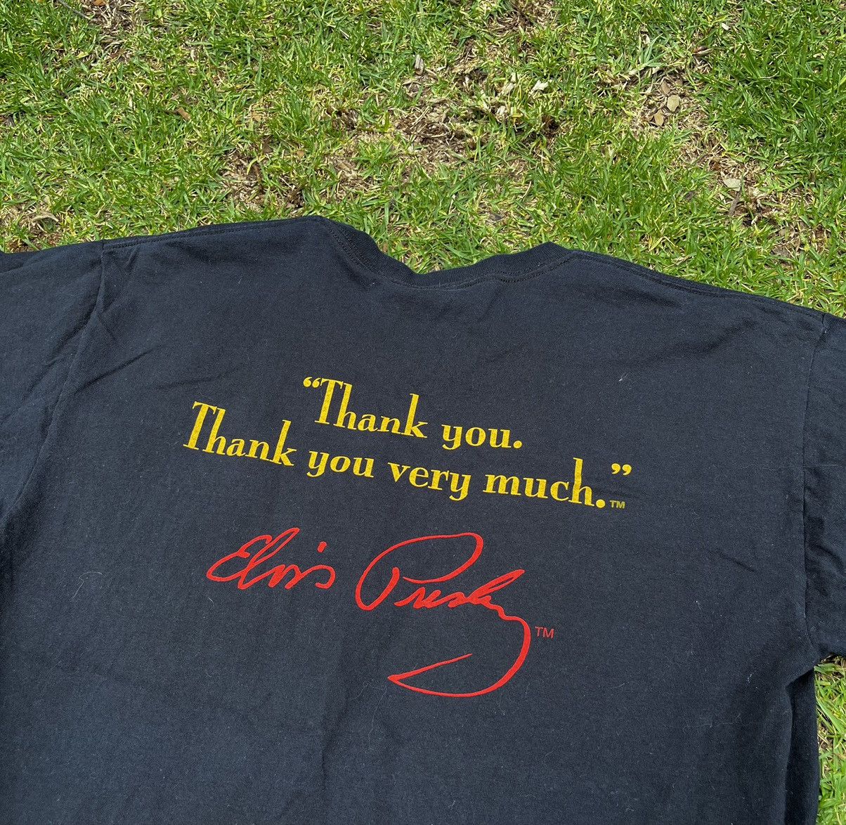 Band Tees Vintage Tee / Elvis Presley Graceland Thank You Size US L / EU 52-54 / 3 - 3 Thumbnail