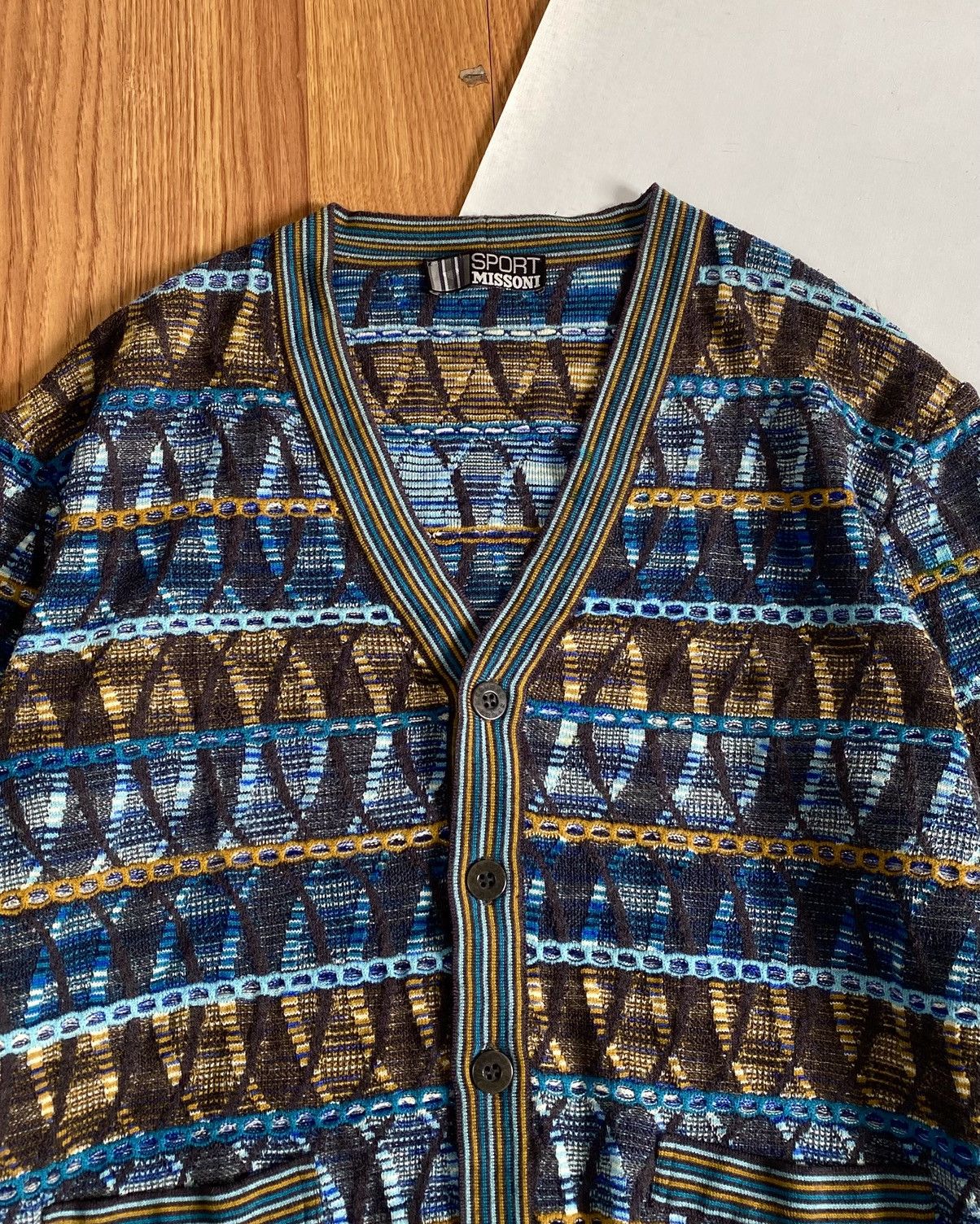 Missoni Vintage 90s Missoni Cardigan Knit 🇮🇹 Size US M / EU 48-50 / 2 - 4 Thumbnail