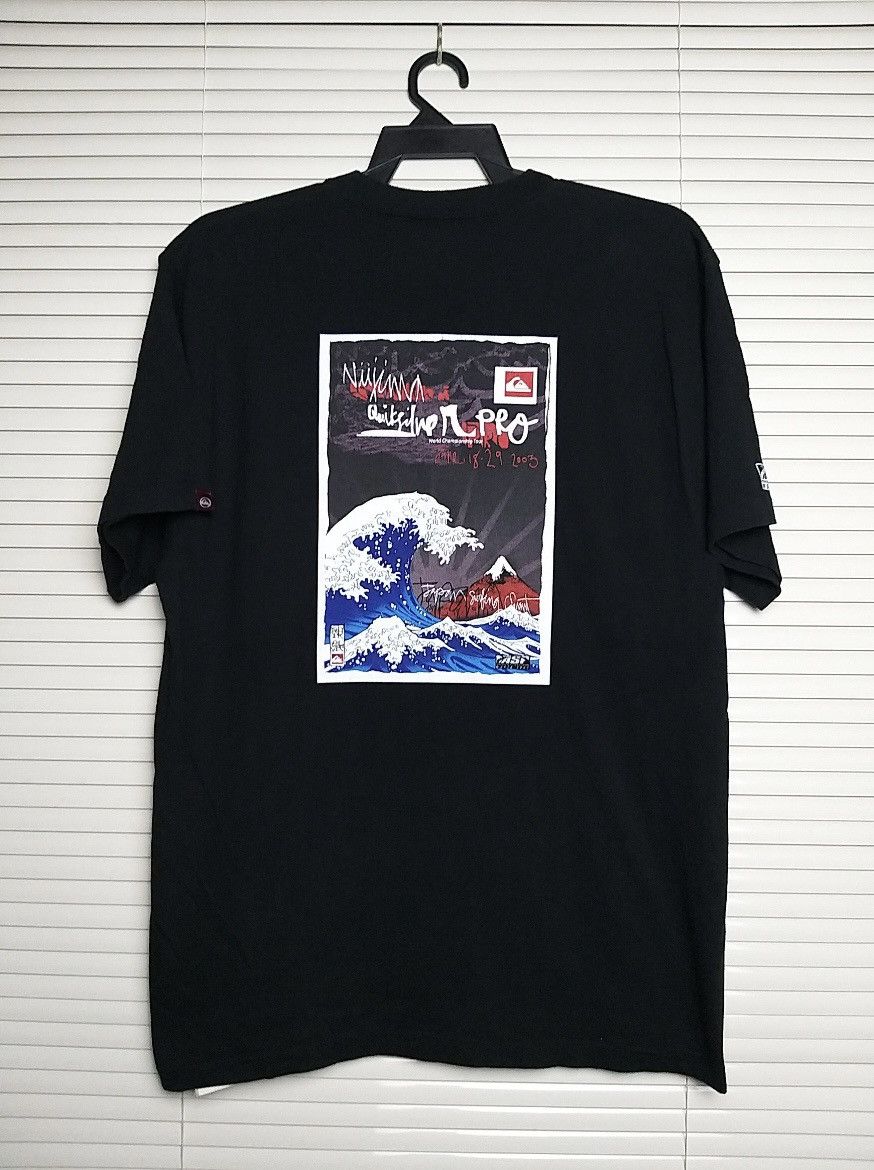 Quiksilver VINTAGE NIIJIMA QUICKSILVER WORLD TOUR SURFING 2003 T SHIRT Size US L / EU 52-54 / 3 - 3 Thumbnail