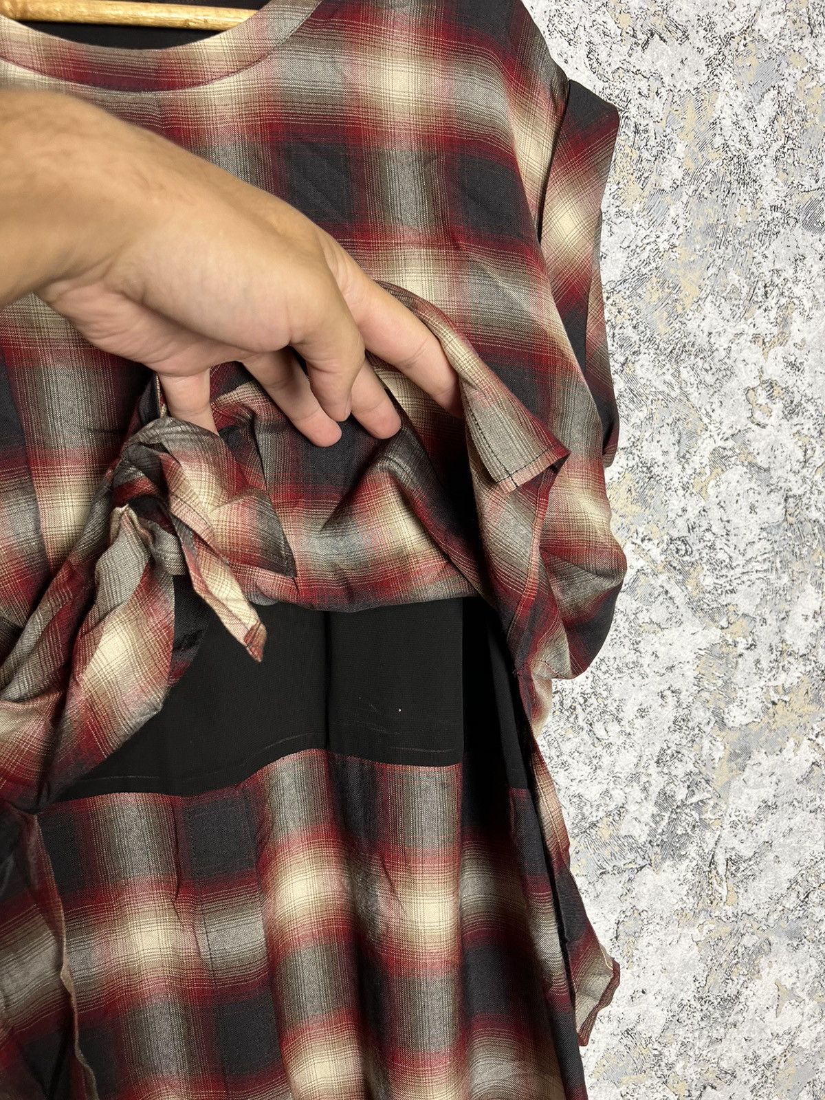 Allsaints × Designer AllSaints Dress Jersey Asymmetric Gathered Casual Viscose Size M / US 6-8 / IT 42-44 - 4 Thumbnail