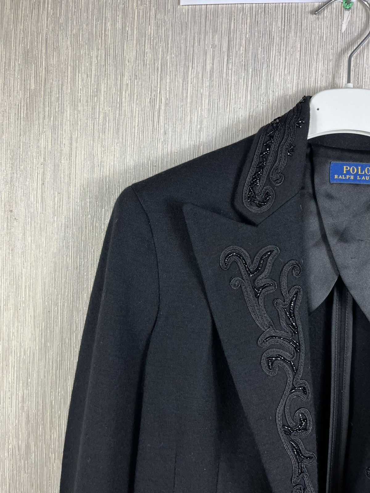 Polo Ralph Lauren × Ralph Lauren Polo Ralph Lauren wool beaded blazer jacket decorated collar Size S / US 4 / IT 40 - 5 Thumbnail