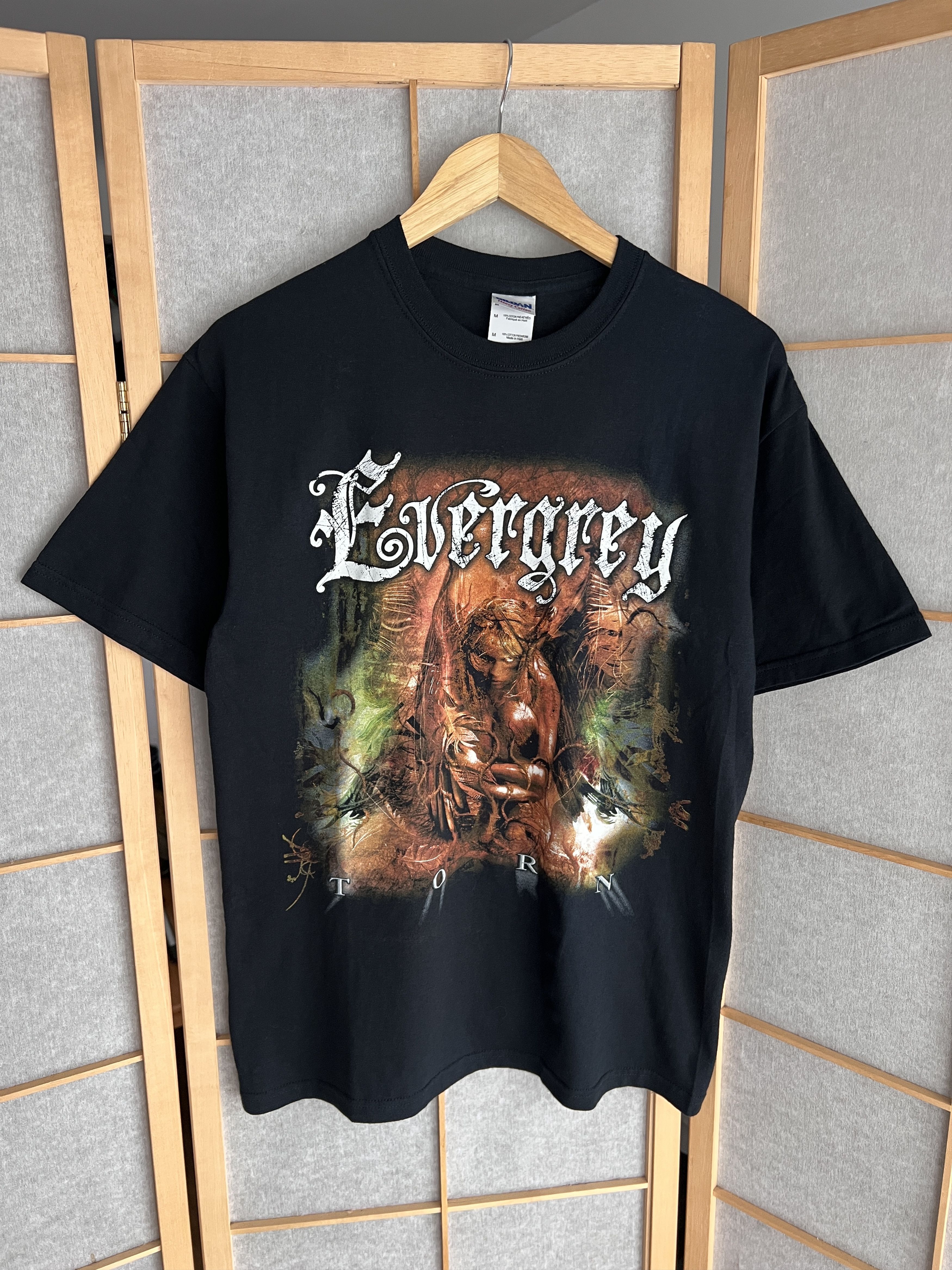 Band Tees Rare! Evergrey vintage 2009 Europe tour t shirt Torn promo Size US L / EU 52-54 / 3 - 11 Thumbnail
