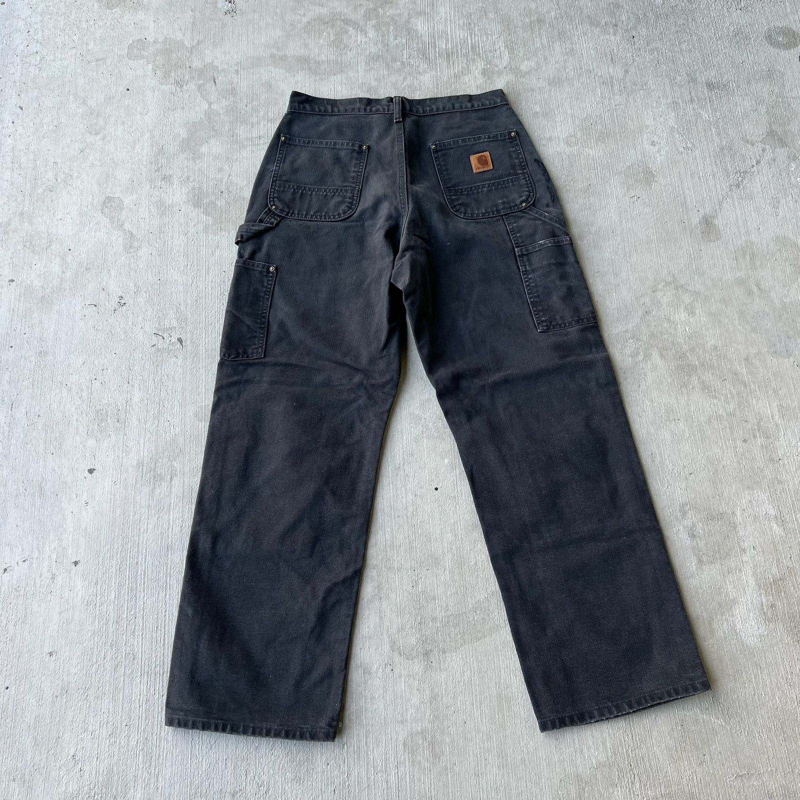 Carhartt × Vintage Carhartt black double knee work wear carpenter pants Size US 29 - 5 Thumbnail