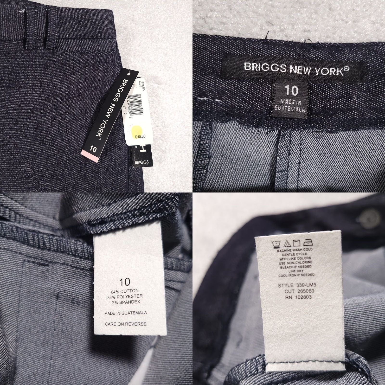 Vintage VINTAGE Briggs New York Dress Pants Women's 10 Blue Capri Mid Rise Pockets Size 32" / US 10 / IT 46 - 9 Thumbnail