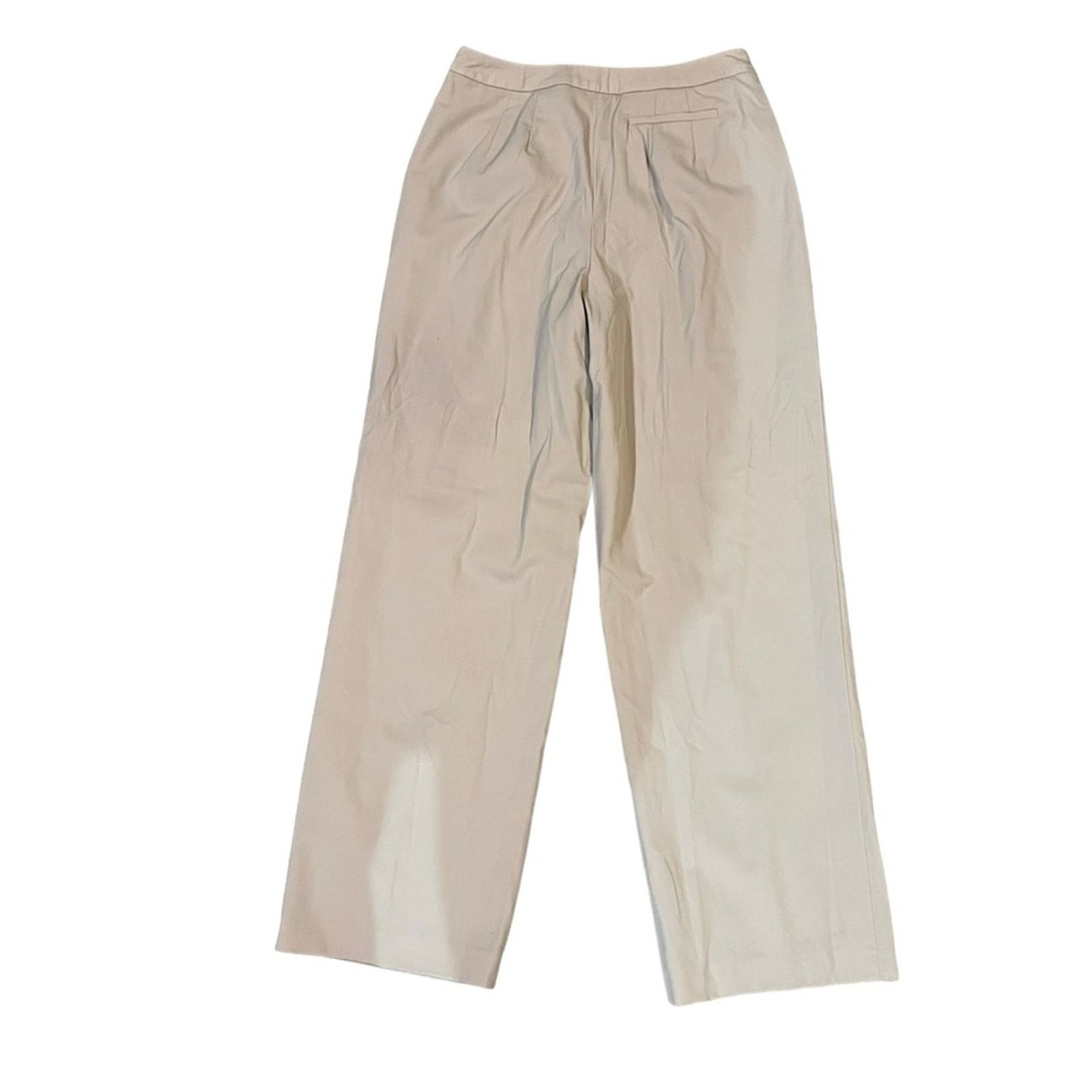 Talbots Talbots Dress Pants Womens Size 8 Beige Pleated Straight Leg Size 30" / US 8 / IT 44 - 4 Thumbnail