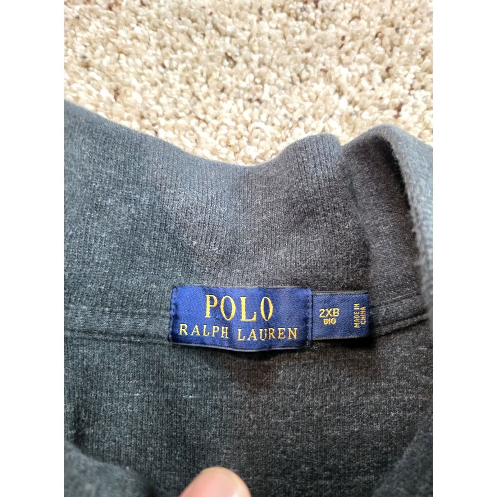 Polo Ralph Lauren Polo Ralph Lauren Sweater Mens 2XL Gray 1/4 Zip Pullover Knit Pony Logo Mock Neck Casual Size US XXL / EU 58 / 5 - 5 Thumbnail