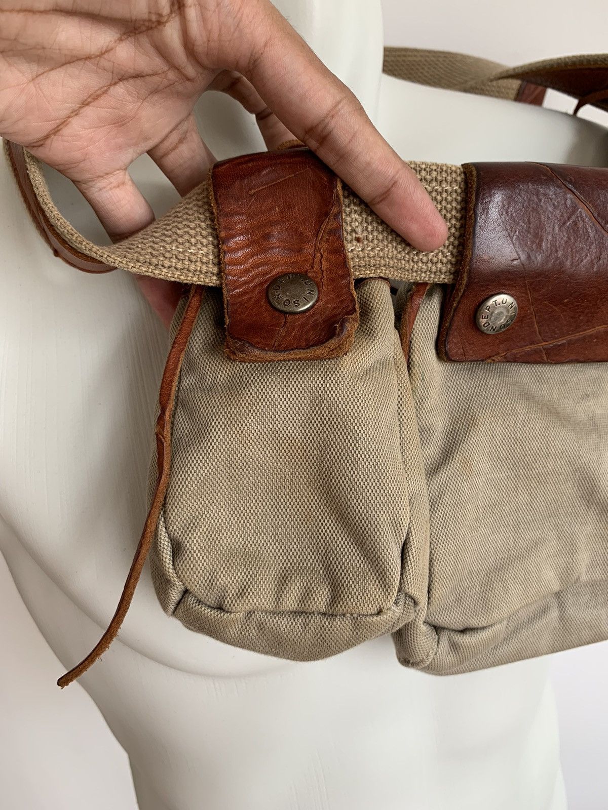 Genuine Leather Unison Dept Cargo Utility Bag Size ONE SIZE - 13 Thumbnail