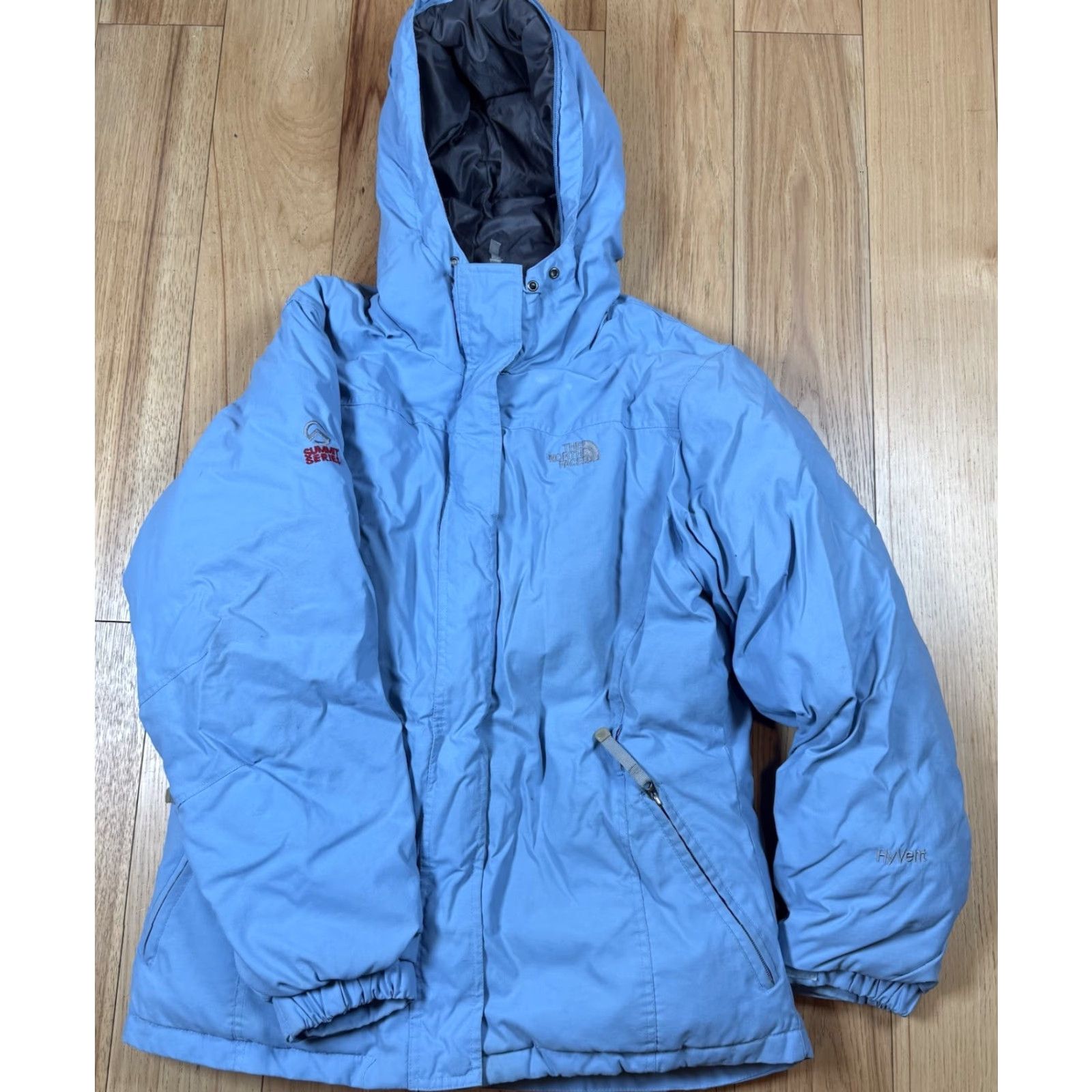 The North Face VINTAGE The North Face Down Jacket Parka Hooded Summit Series Nylon Blue M Mens Size US M / EU 48-50 / 2 - 2 Thumbnail