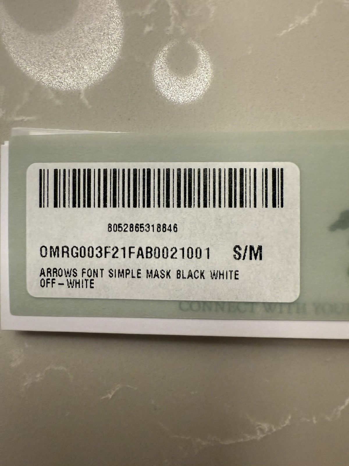 Off-White Off White Face Mask, face covering NEW! Genuine! S/M, Unisex Size ONE SIZE - 24 Thumbnail