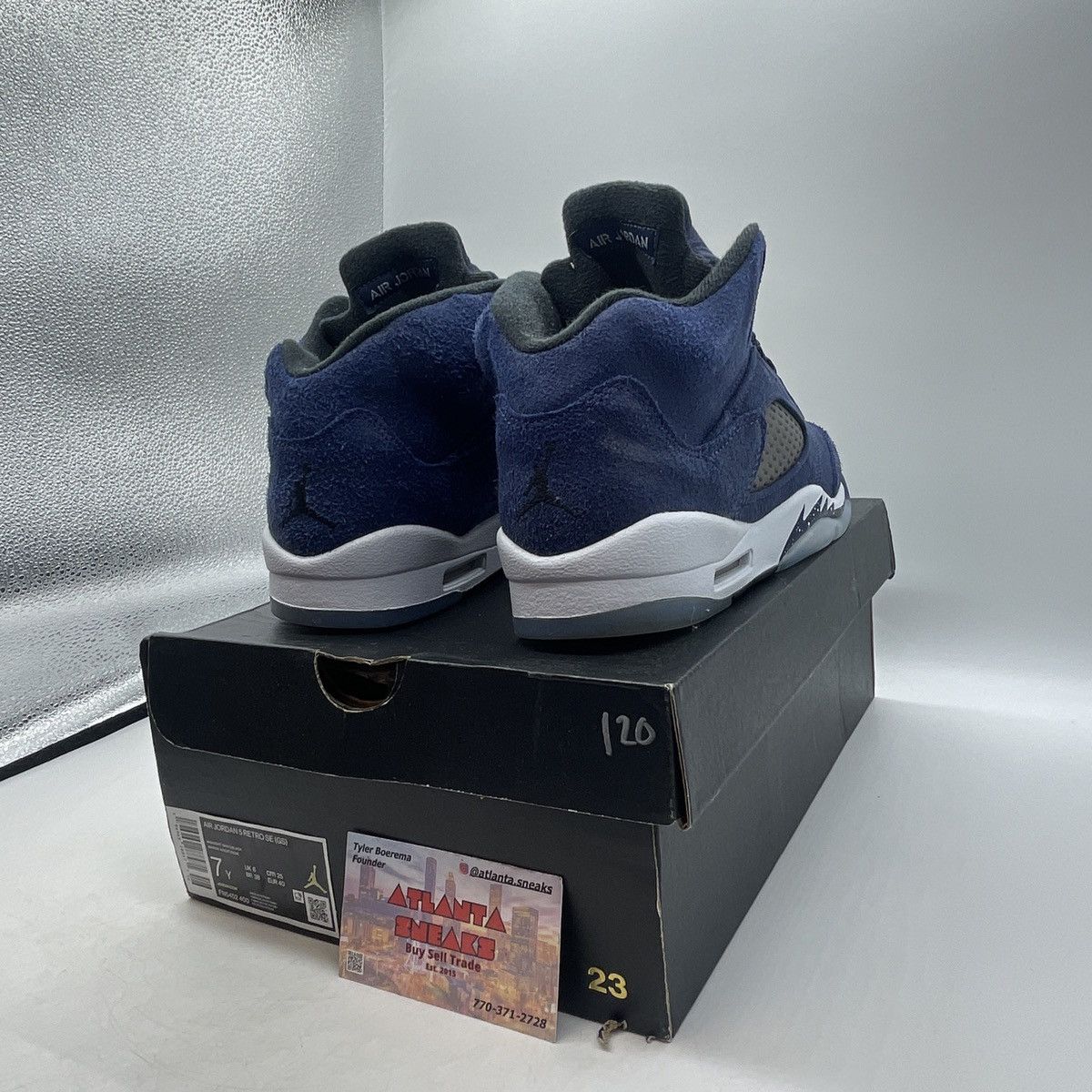 Jordan Brand Air Jordan 5 midnight navy Size US 7 / EU 40 - 5 Thumbnail