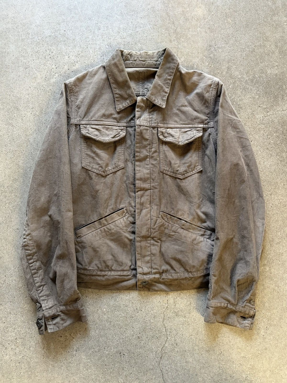 Rick Owens Rick Owens FW07 “Exploder” Corduroy Trucker Size US S / EU 44-46 / 1 - 1 Thumbnail