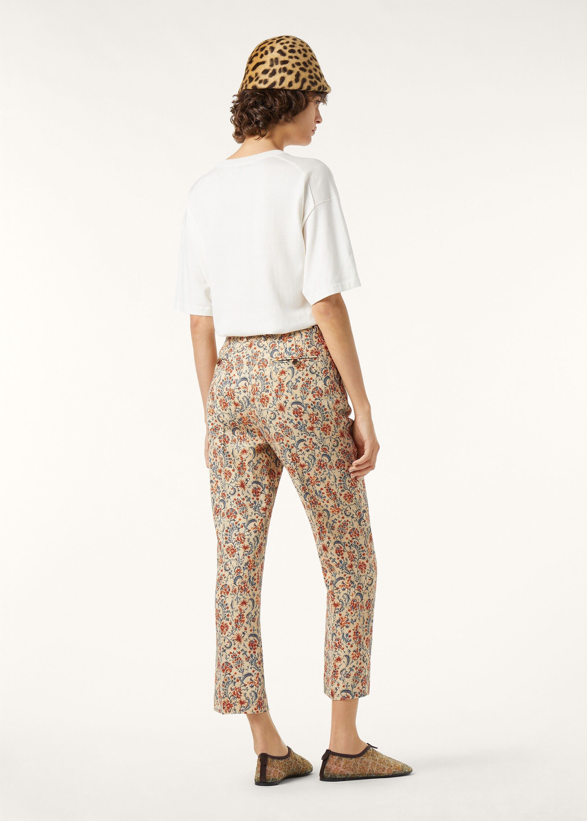 Loro Piana os11x0426 FAQ5827 Dermot Pant in Beige/Red Size 26" / US 2 / IT 38 - 3 Thumbnail
