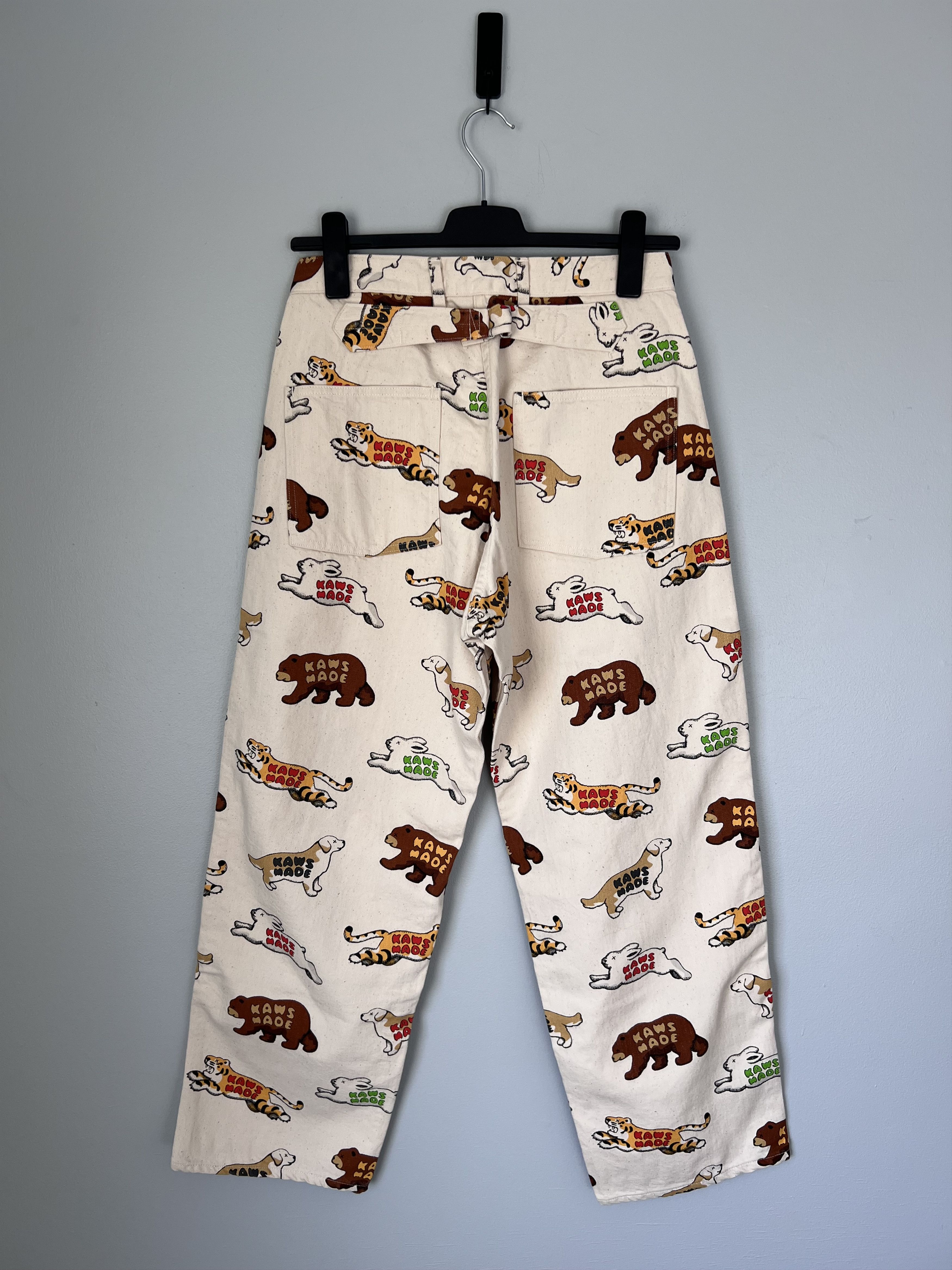 Human Made × Kaws KAWS Human Made Animal Pattern Pants in Beige Size US 30 / EU 46 - 4 Thumbnail