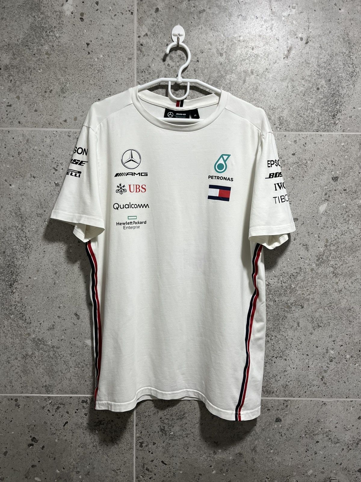 Tommy Hilfiger Mersedes-Benz AMG T-Shirt White Motosport Size M Size US M / EU 48-50 / 2 - 1 Thumbnail