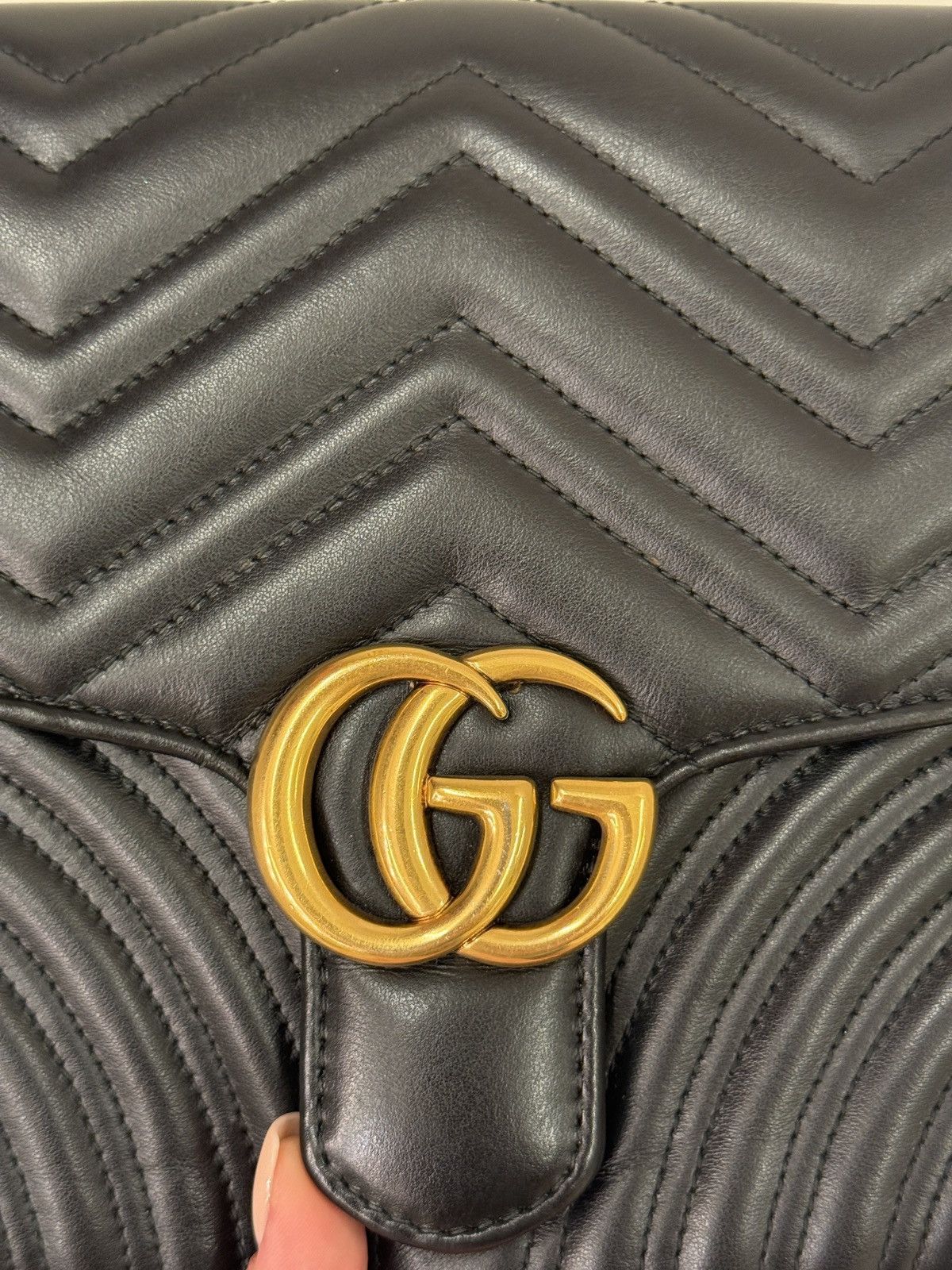 Gucci GUCCI Matelasse GG Marmont Clutch Bag Original luxury Size ONE SIZE - 4 Thumbnail