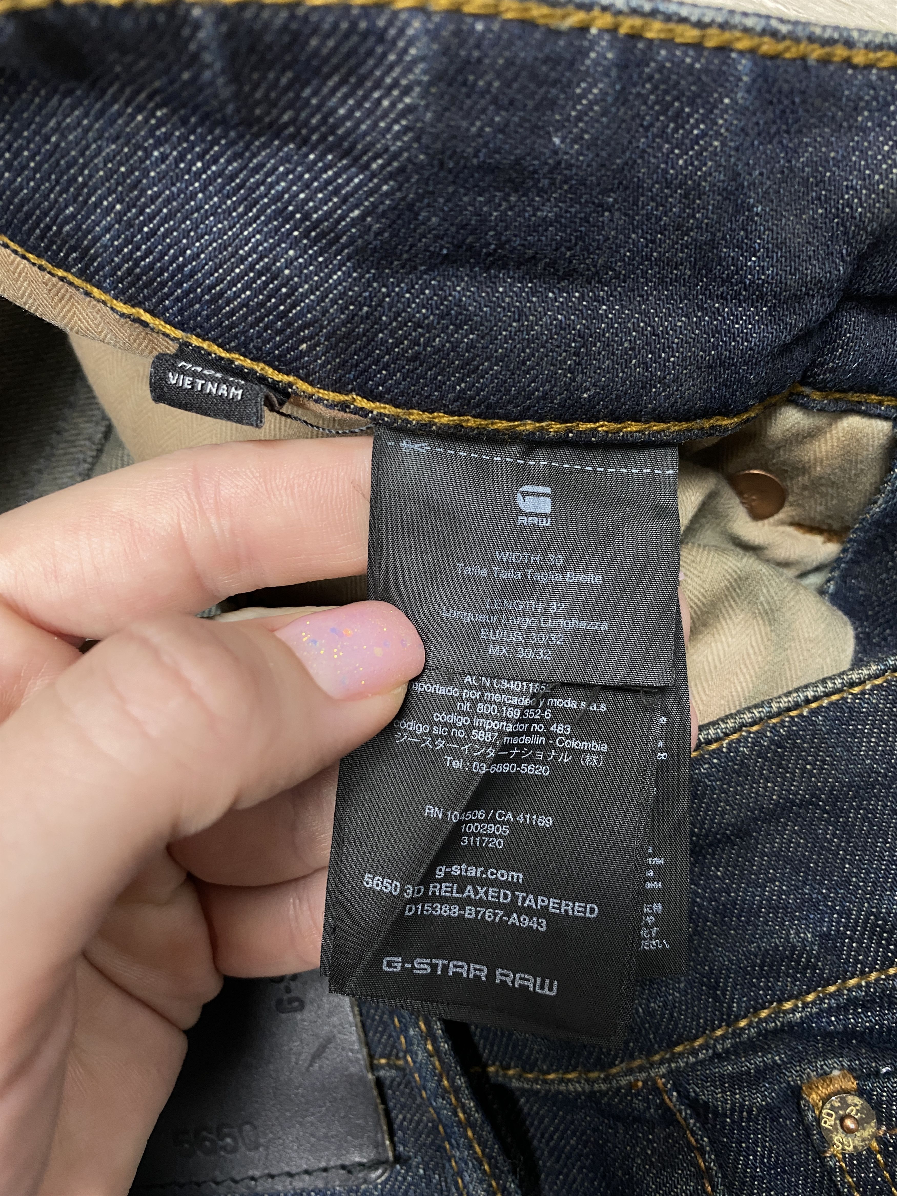 G-Star G Star Raw Vintage Mens 3D Relaxed Tapered Denim Pants Jeans Size US 30 / EU 46 - 4 Thumbnail
