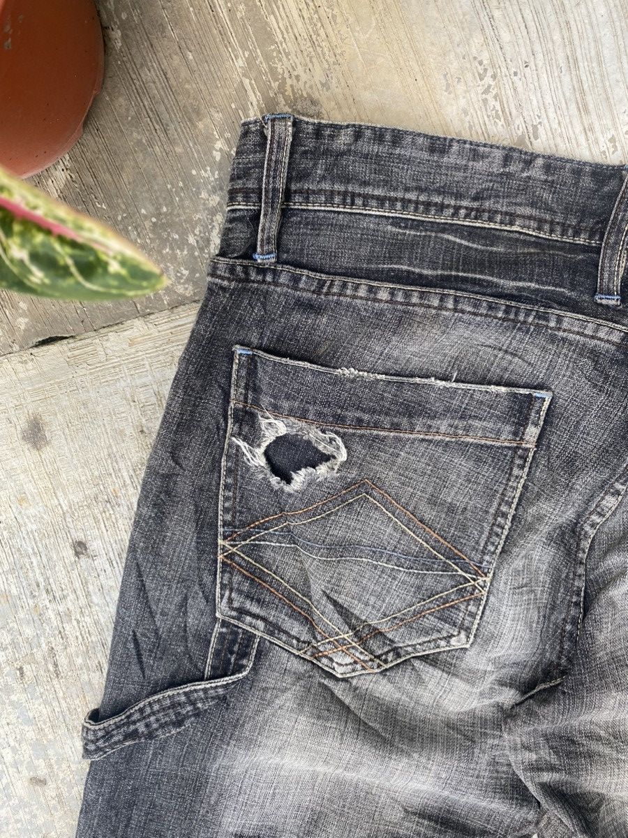 Armani Exchange Armani Exchange Patchwork Flare Jeans Size US 35 - 8 Thumbnail