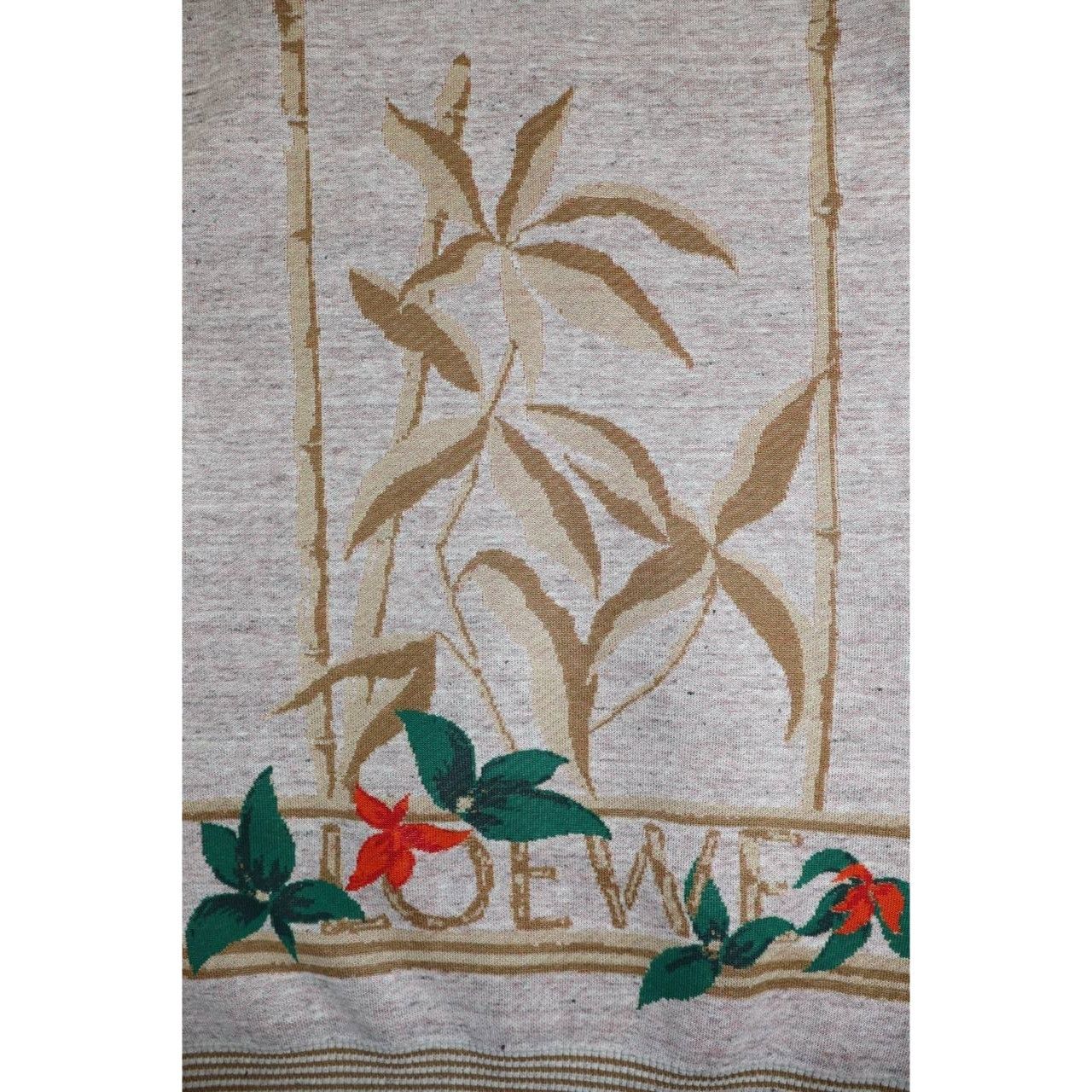 Loewe Loewe Men’s Linen Knit Floral Leaves Pullover Sweater Size US M / EU 48-50 / 2 - 4 Thumbnail