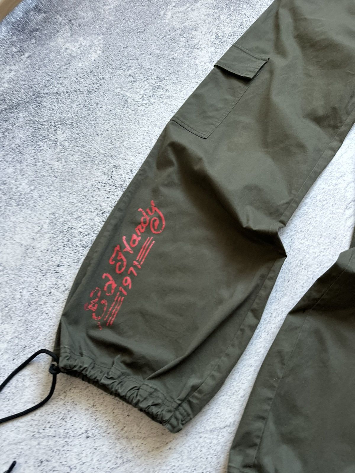 Ed Hardy ED HARDY JAPANESE EMBROIDERED PARACHUTE CARGO PANTS Sz XS Size 30" / US 8 / IT 44 - 5 Thumbnail