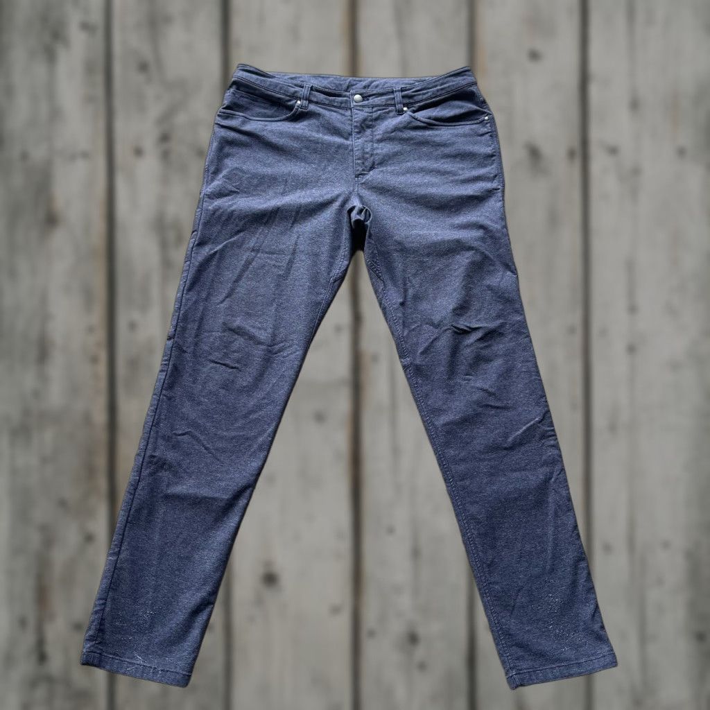 Lululemon Lululemon Pants Mens 34x32 Blue ABC Straight Stretch Outdoor Basic Golf Chino Regular Straight 5-Pocket Logo Embroidered City Preppy Sports Mens BC Size US 34 / EU 50 - 1 Thumbnail