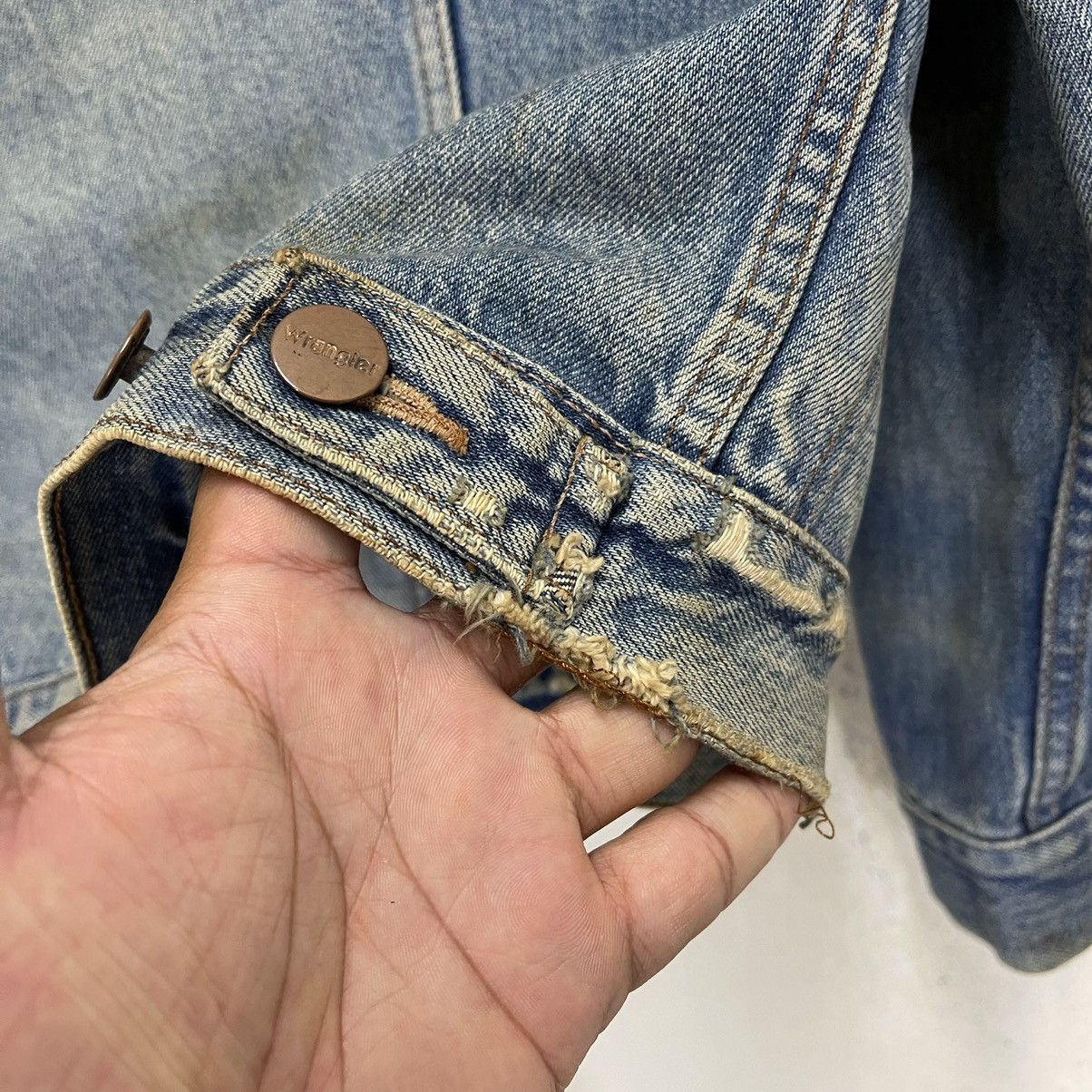 Wrangler Vintage Wrangler Pachwork Trucker Denim Jacket Size US M / EU 48-50 / 2 - 14 Thumbnail
