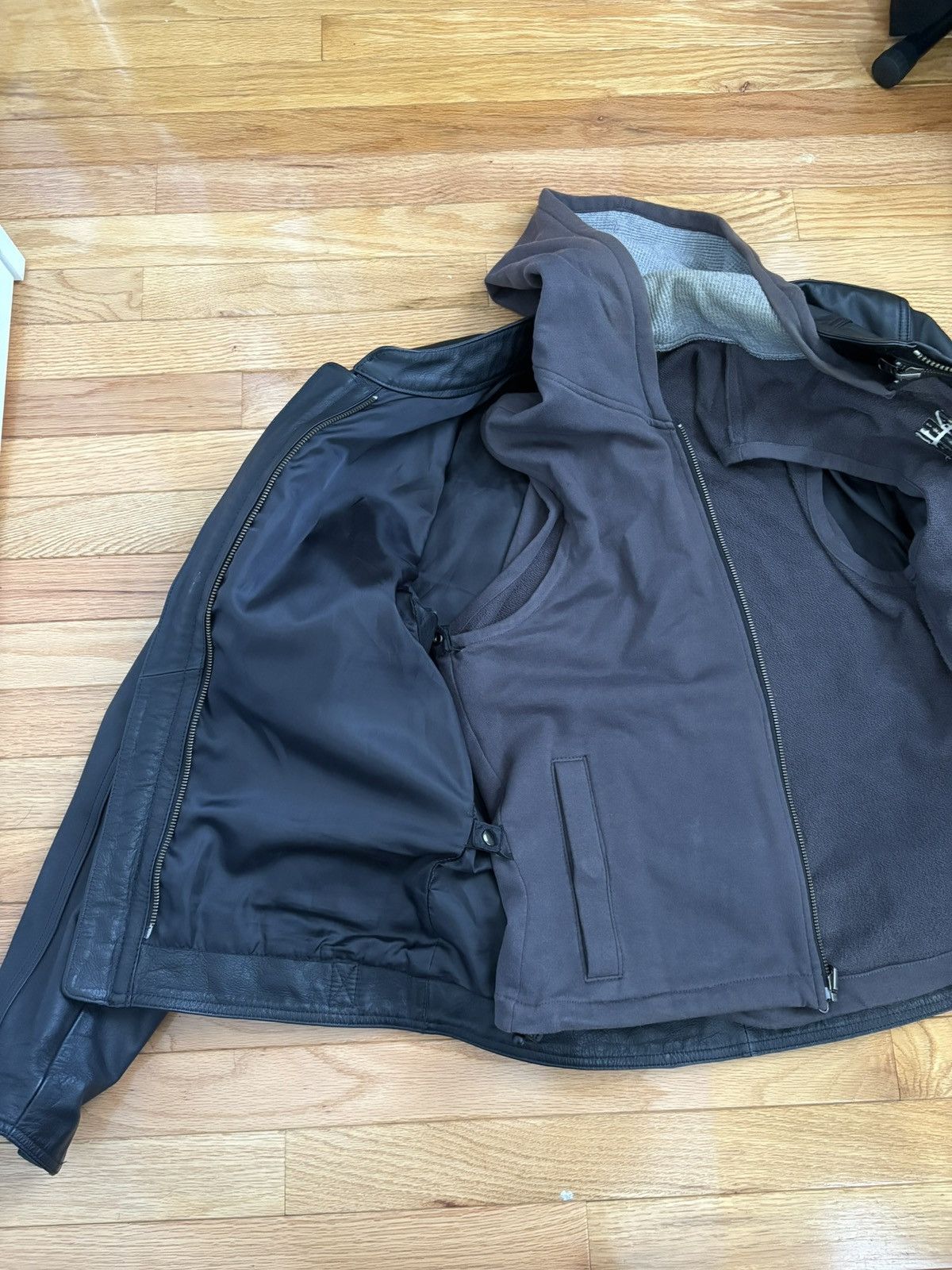 Harley Davidson Harley Davidson 2-in-1 Leather Hooded Jacket Size US S / EU 44-46 / 1 - 4 Thumbnail