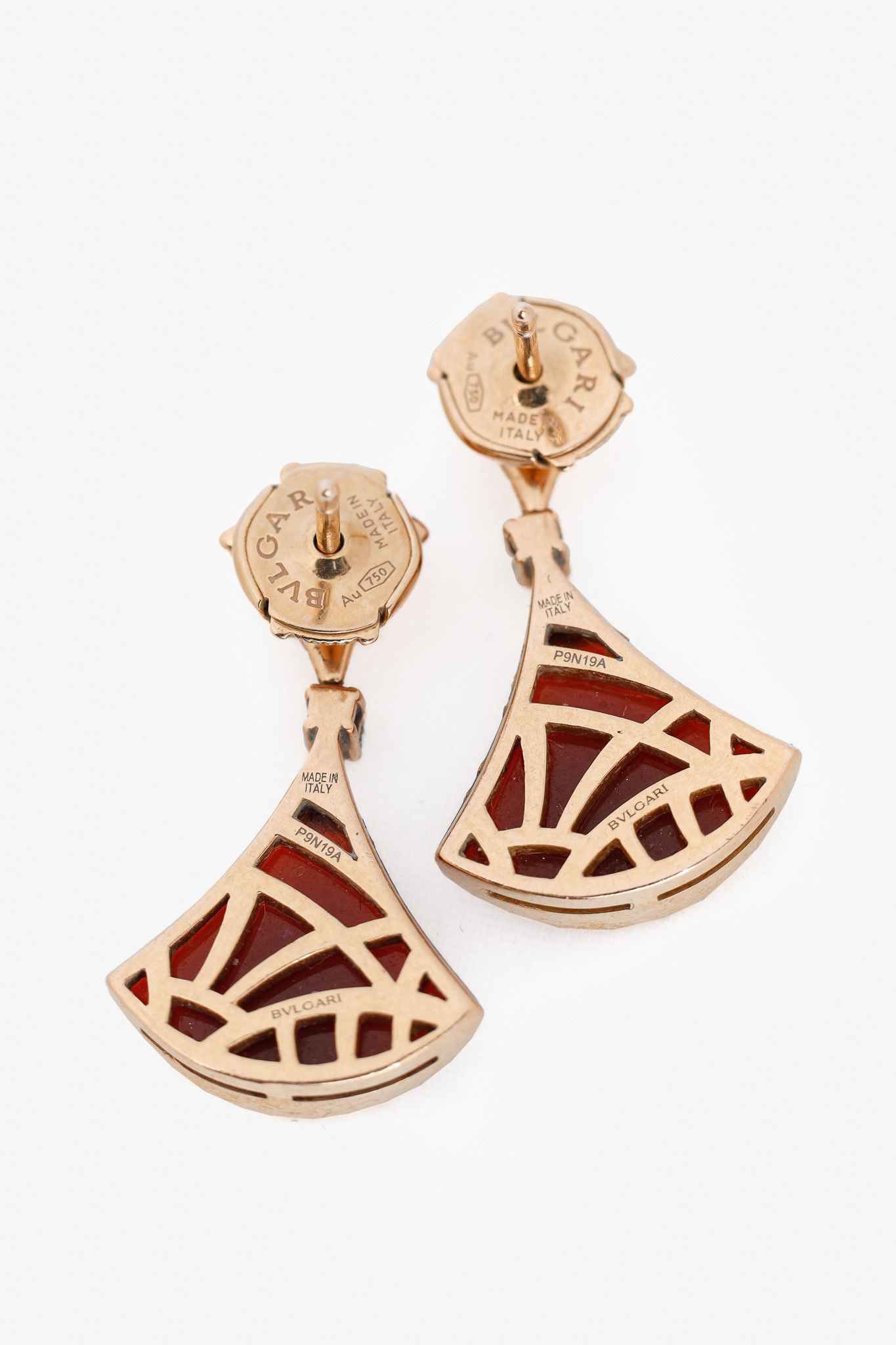 Bvlgari Bvlgari Divas’ Dream Red 18kt Gold Drop Earrings Size ONE SIZE - 2 Thumbnail