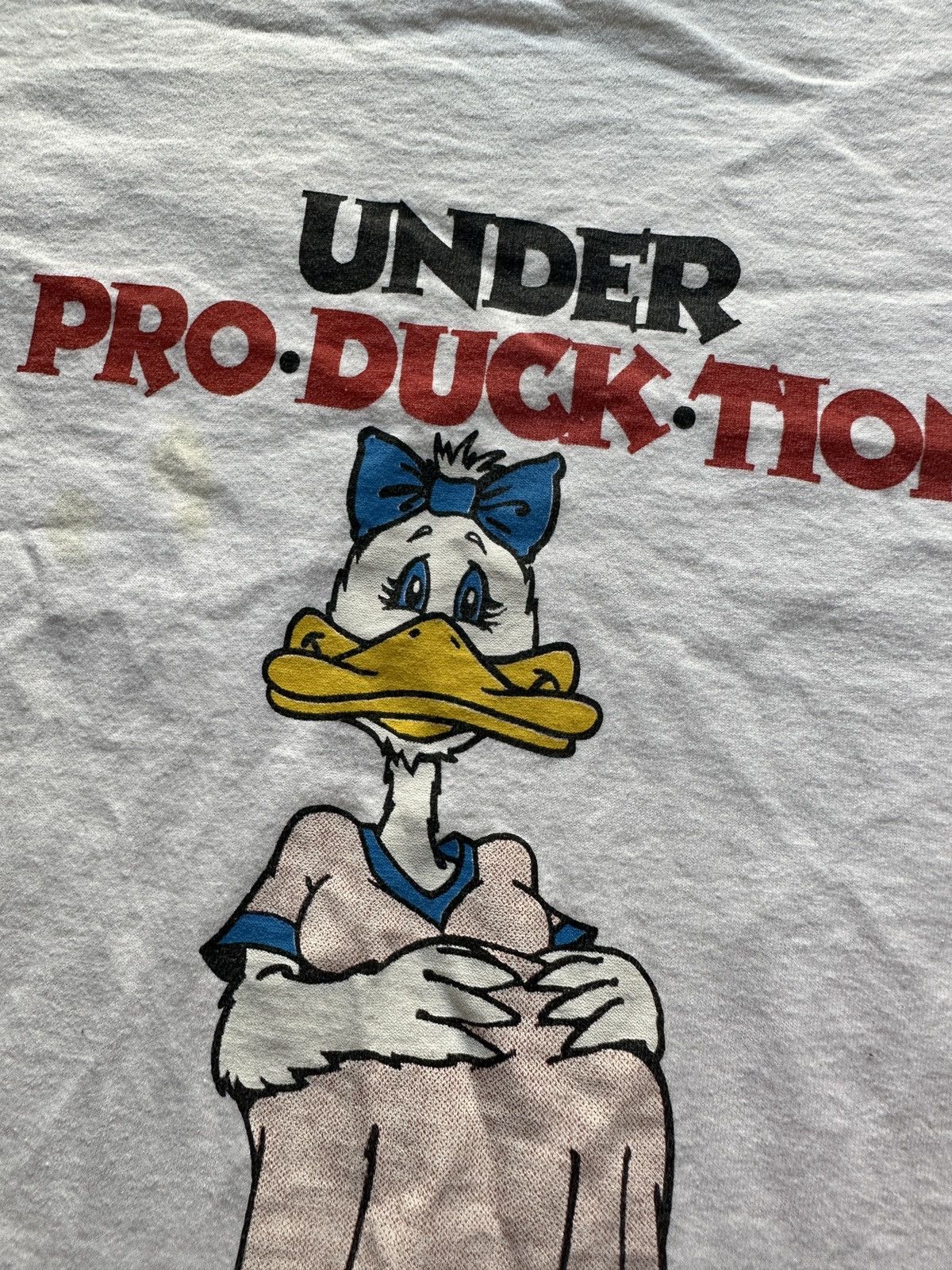 Vintage Vintage 80s Under Pro-Duck-Tion Graphic Tee Size US XL / EU 56 / 4 - 4 Thumbnail