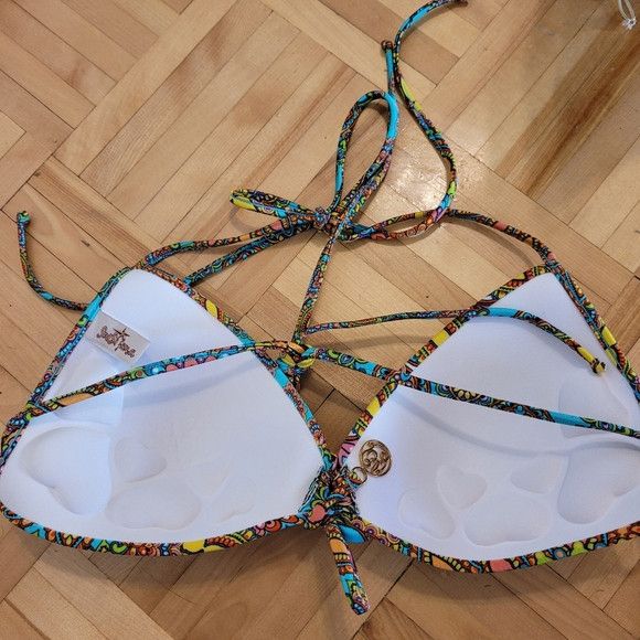 Other Luli Fama Molded Push Up Mandala Bandeau Halter Bikini - M Size US 34 / EU 50 - 3 Thumbnail