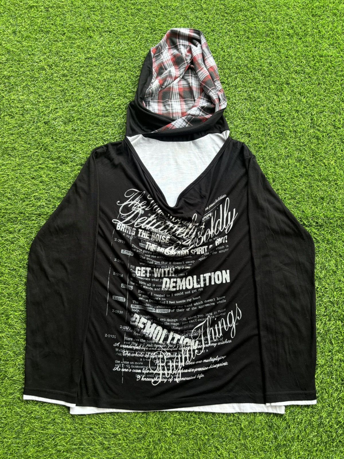 Hysteric Glamour Y2k Double Layer Befectibe Struct Punk Style Hoodie Size US L / EU 52-54 / 3 - 2 Thumbnail