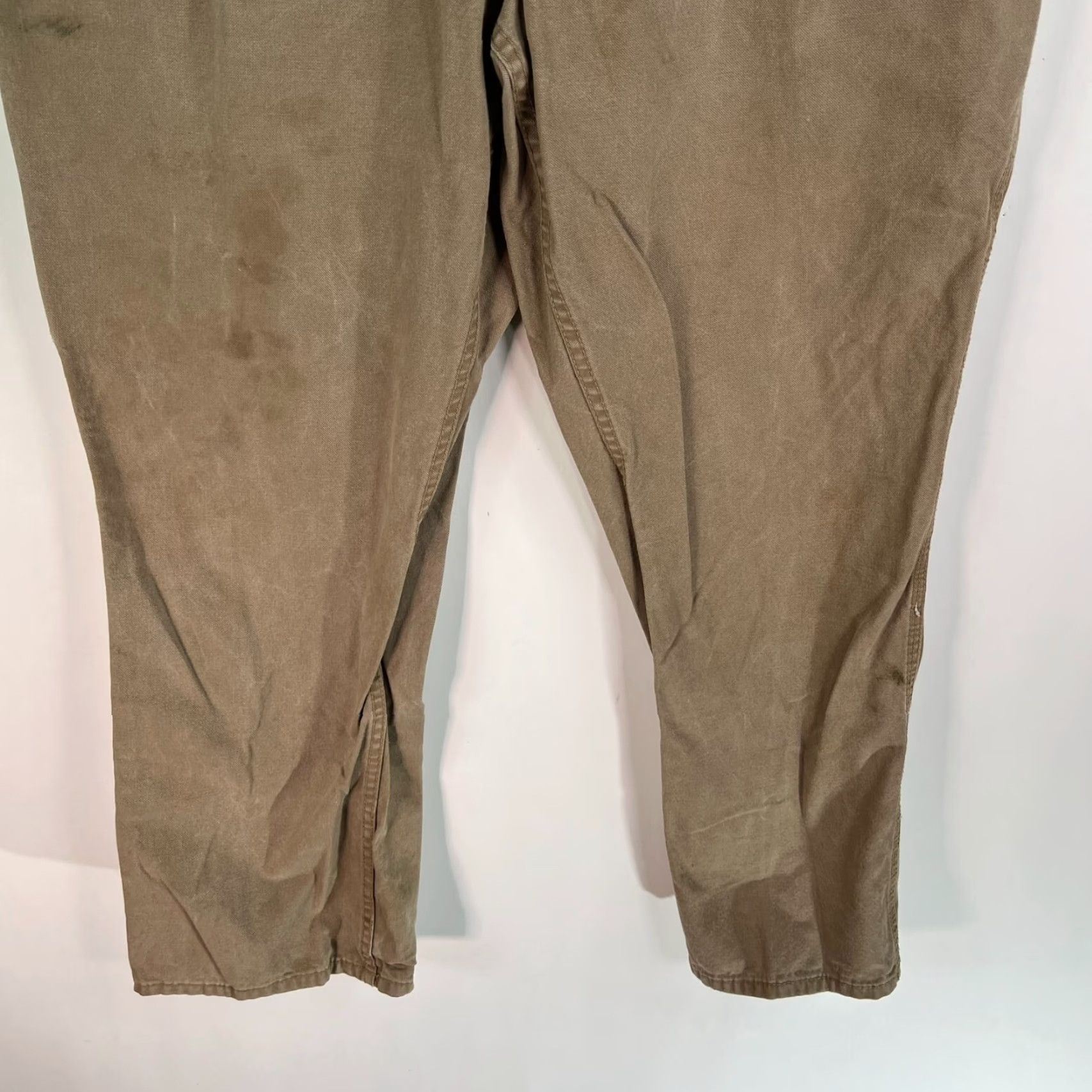 Vintage VINTAGE C.E. Schmidt Carpenter Work Pants Jeans Mens Size 40 Tan Distressed Cotton Cargo 32-in Inseam Size US 40 / EU 56 - 3 Thumbnail