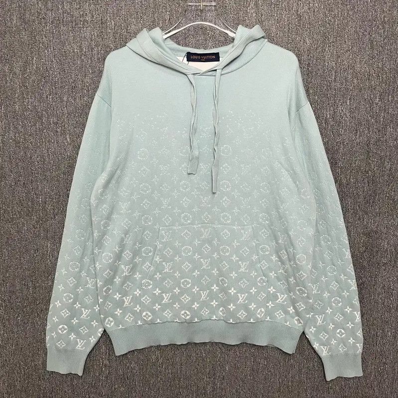 Louis Vuitton Louis Vuitton Light Blue Men's Hoodie 0089 Size US L / EU 52-54 / 3 - 1 Thumbnail