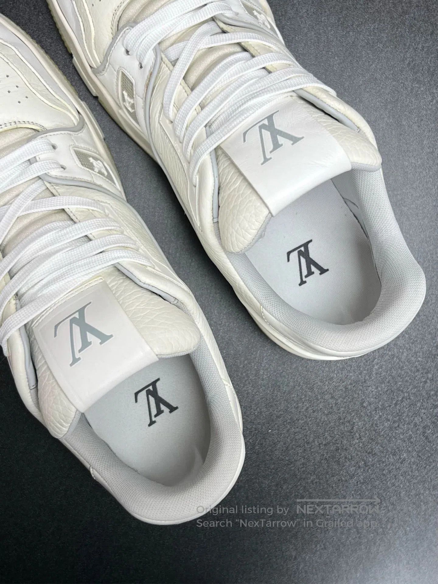 Louis Vuitton lv trainer white cement sneakers uk size 8. Size US 9 / EU 42 - 4 Thumbnail
