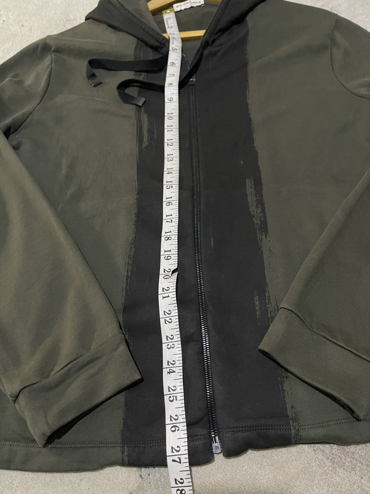 Balenciaga Balenciaga Brush stroke print hoodie in dark green Size US XL / EU 56 / 4 - 23 Thumbnail