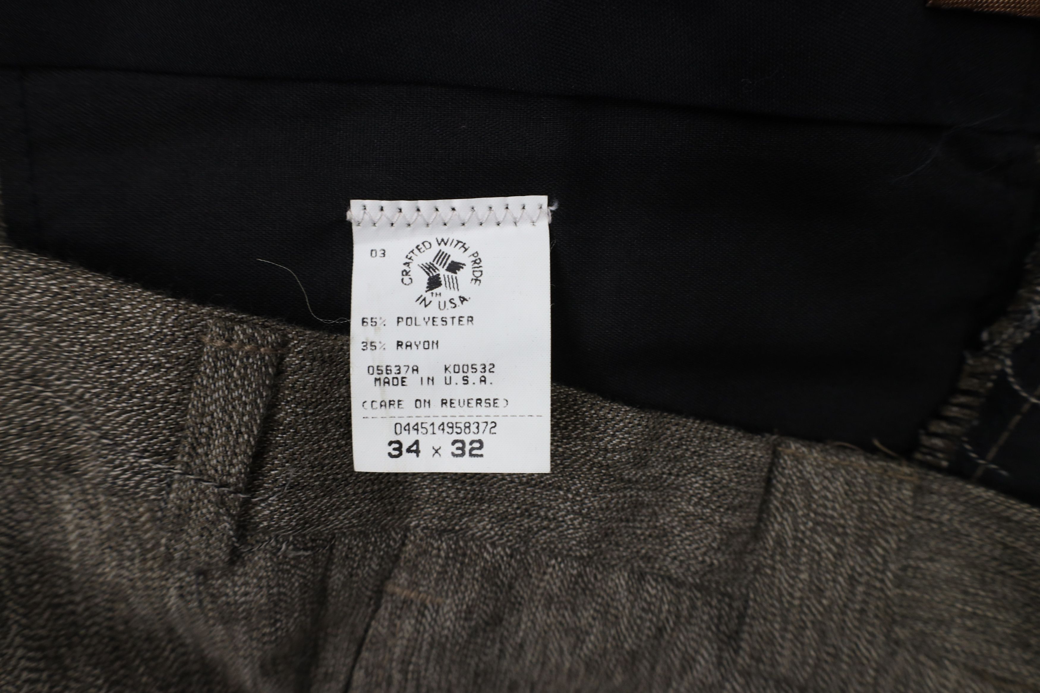Vintage Vintage 90s Streetwear Fleck Pleated Wide Leg Chino Pants Size US 34 / EU 50 - 8 Thumbnail