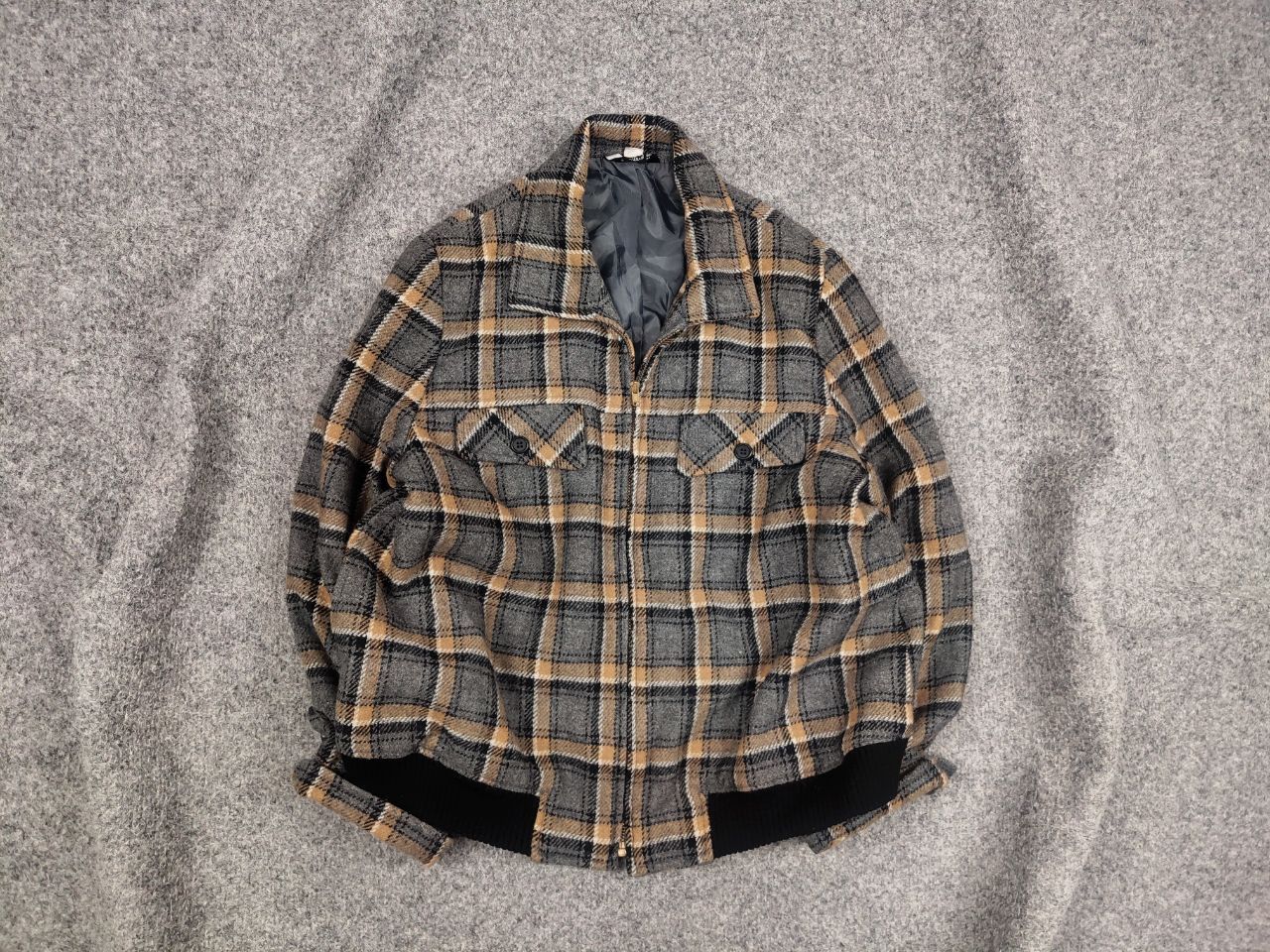 Japanese Brand Iris Japan Vintage 90's Wool Blend Check Cropped Jacket Size S / US 4 / IT 40 - 1 Thumbnail