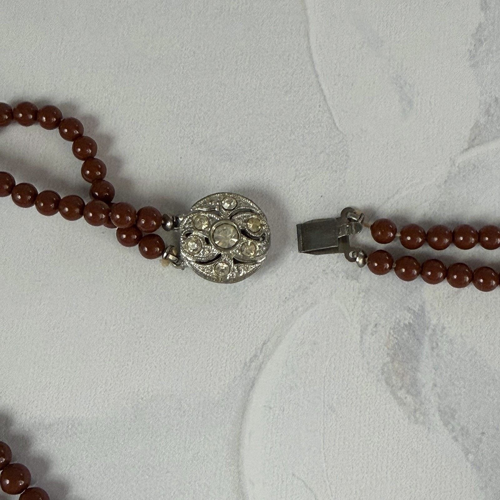 Other VTG 1980s Boho Brown Graduated Bead 2-Strand 17" Necklace Size ONE SIZE - 6 Thumbnail