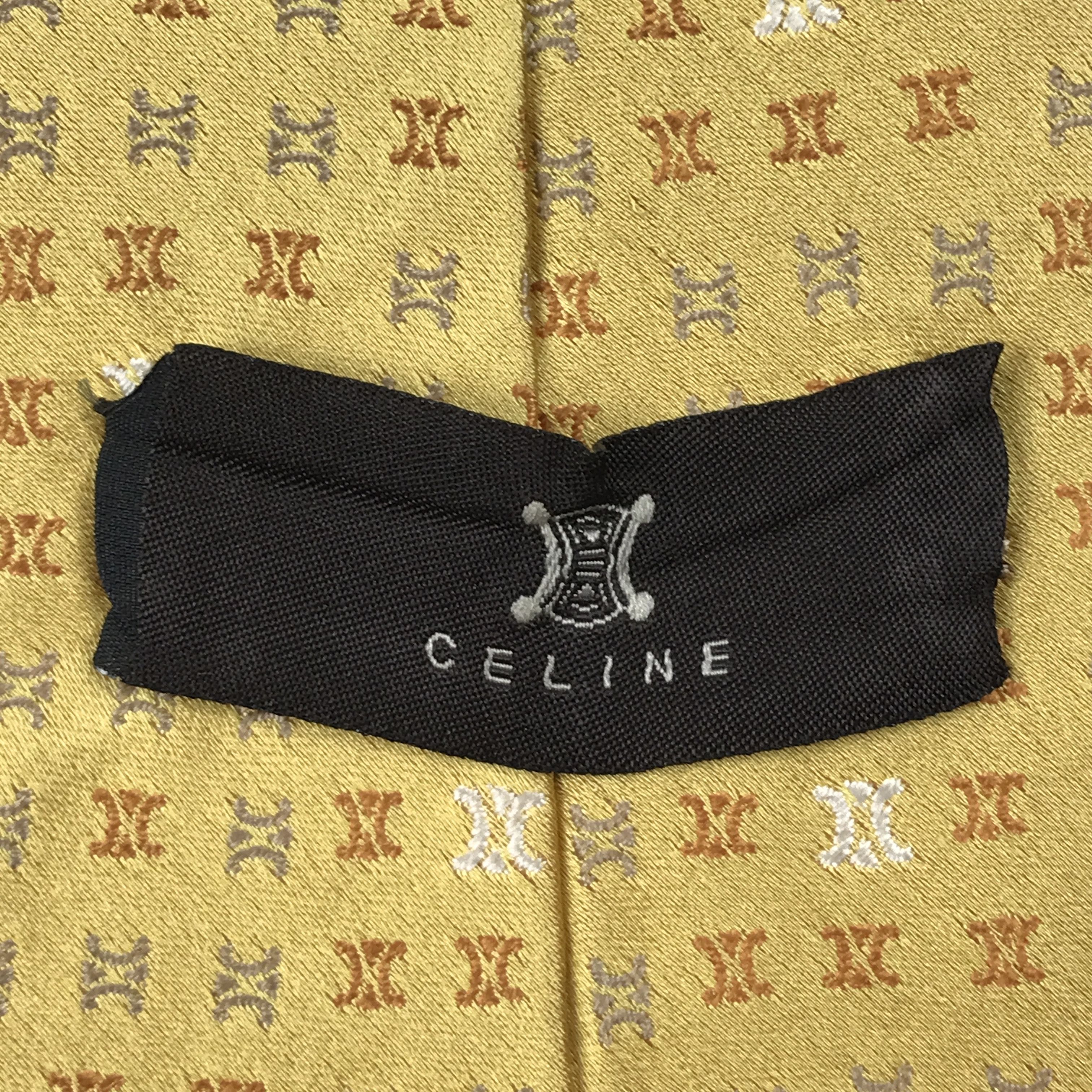 Celine Vintage Celine Monogram Silk Necktie Size ONE SIZE - 8 Thumbnail