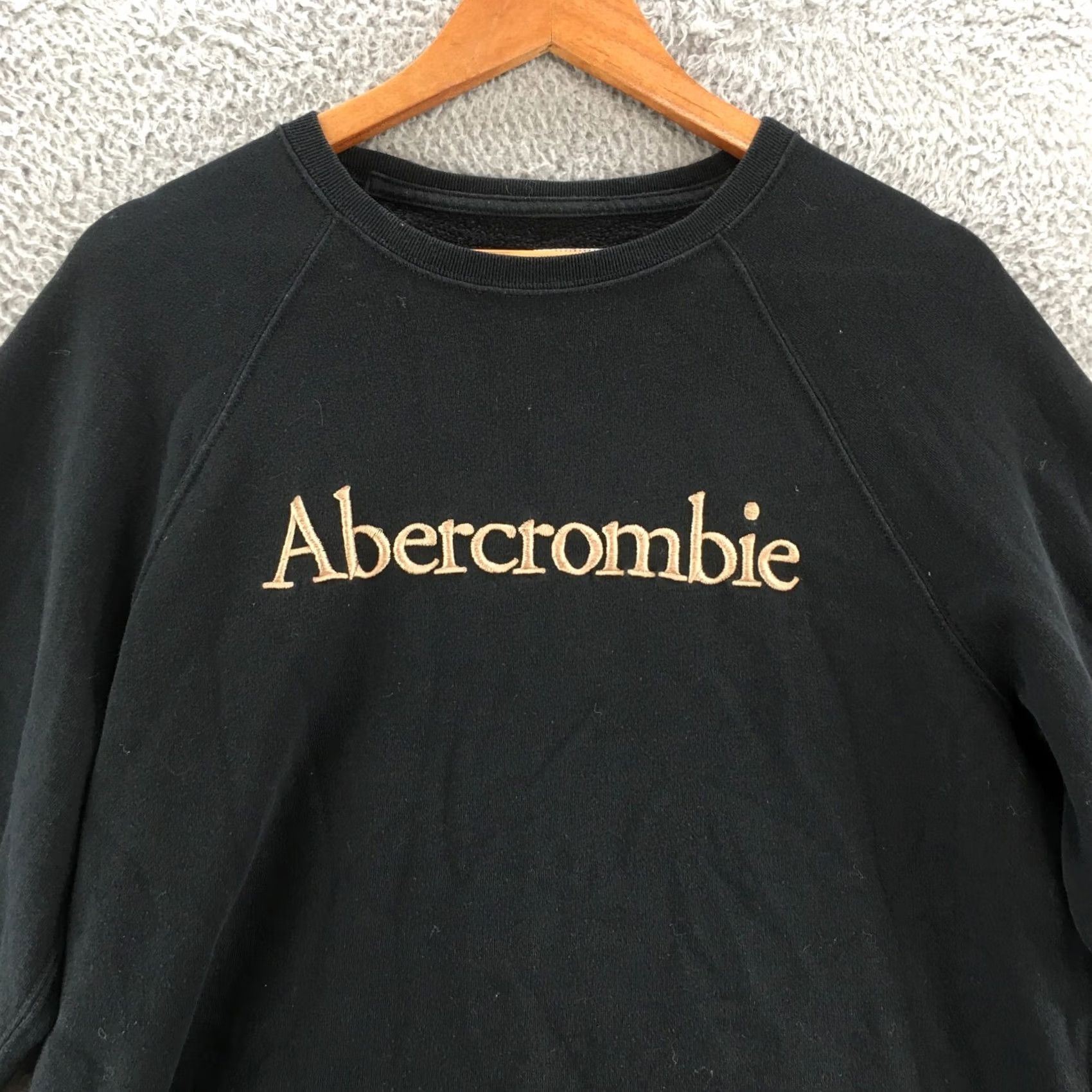 Abercrombie & Fitch Abercrombie & Fitch Sweater Womens Large Cotton Blend Fleece Lined Long Sleeve Pullover Crew Neck Black Casual Pullover L size Womens Size L / US 10 / IT 46 - 2 Thumbnail