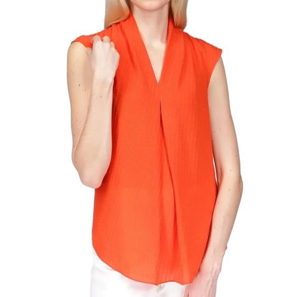 Michael Kors Michael Kors l NWT Pinstripe Crepe Pleated Top XL Size XL / US 12-14 / IT 48-50 - 1 Thumbnail