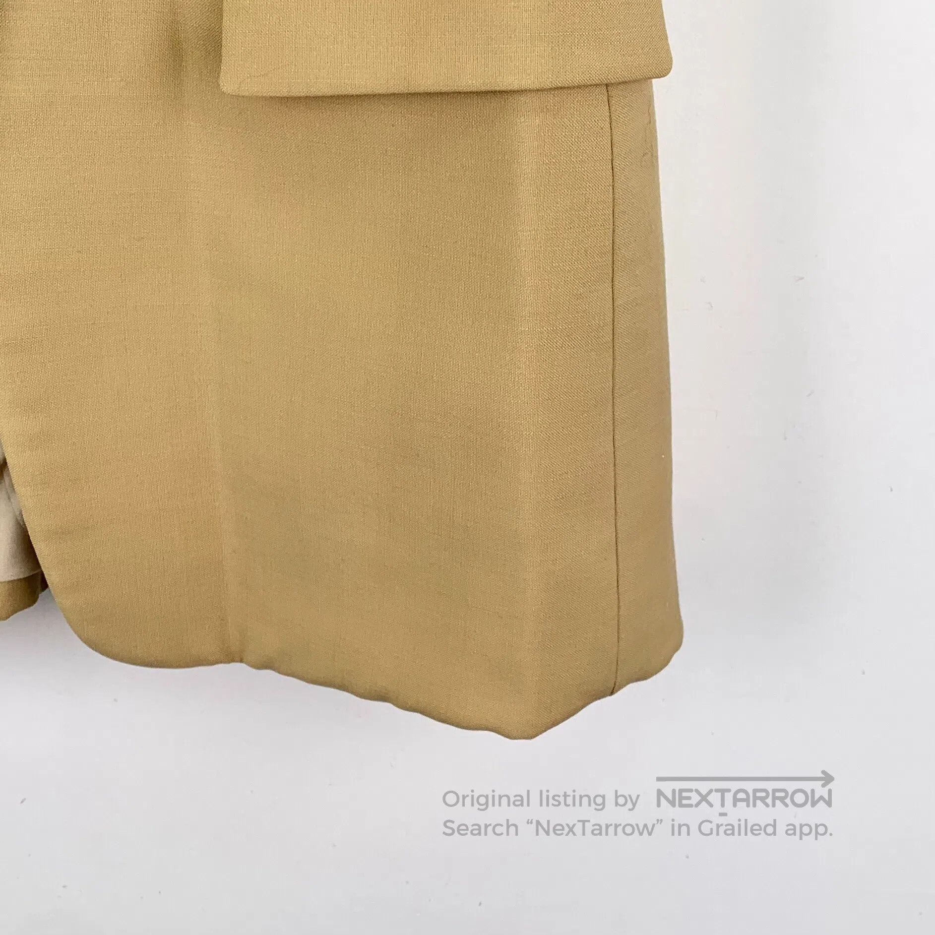 Hermes Hermes Yellow wool collarless sleeveless tailored waistcoa Size XS / US 0-2 / IT 36-38 - 4 Thumbnail