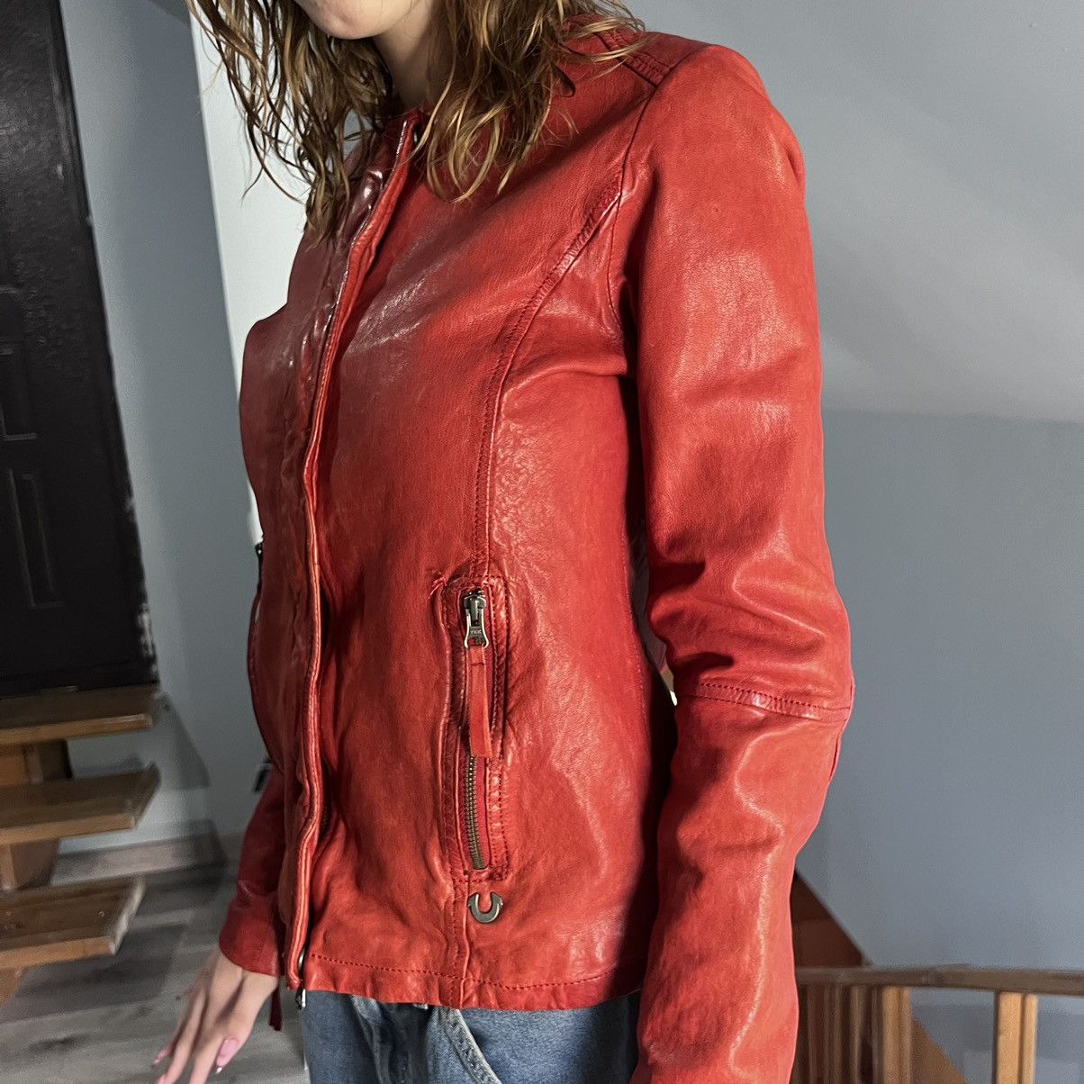 True Religion × Vintage True Religion womens Leather Jacket Size L / US 10 / IT 46 - 14 Thumbnail