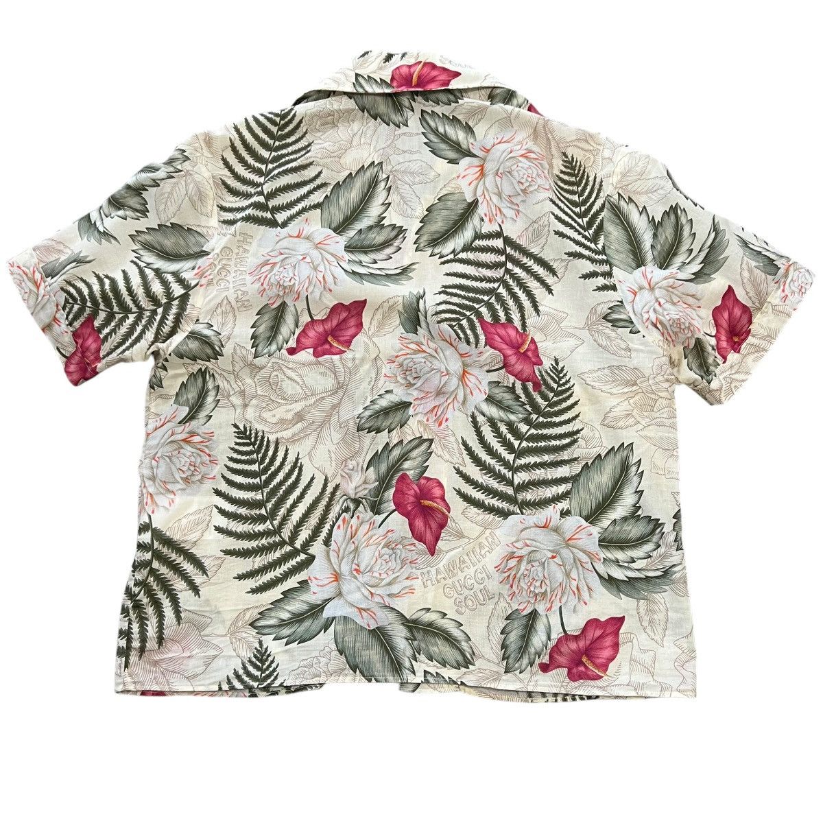 Gucci GUCCI 2020SS Cotton Hawaiian Print S/S Bowling Shirt Size US S / EU 44-46 / 1 - 8 Thumbnail
