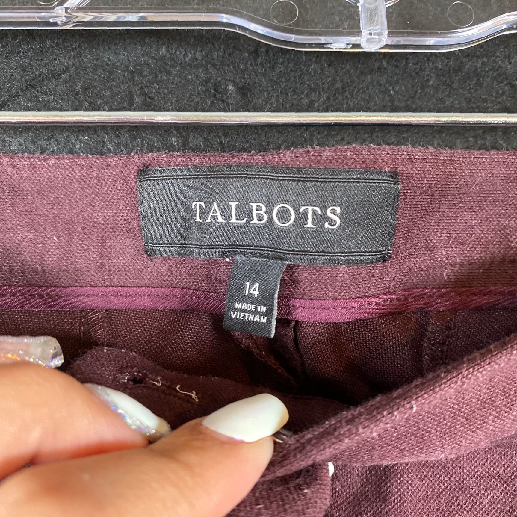 Talbots **Dalton Ankle Crop Pants Talbots Women Purple 14** User: **Talbots Women Purple Dalton Ankle Crop Pants 14** Size 25" / US 0 / IT 36 - 5 Thumbnail