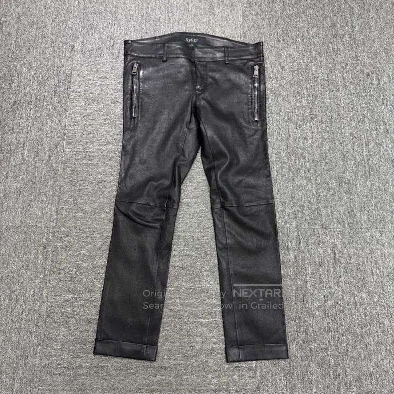 Gucci Gucci Black sheepskin casual pants Size US 30 / EU 46 - 1 Thumbnail
