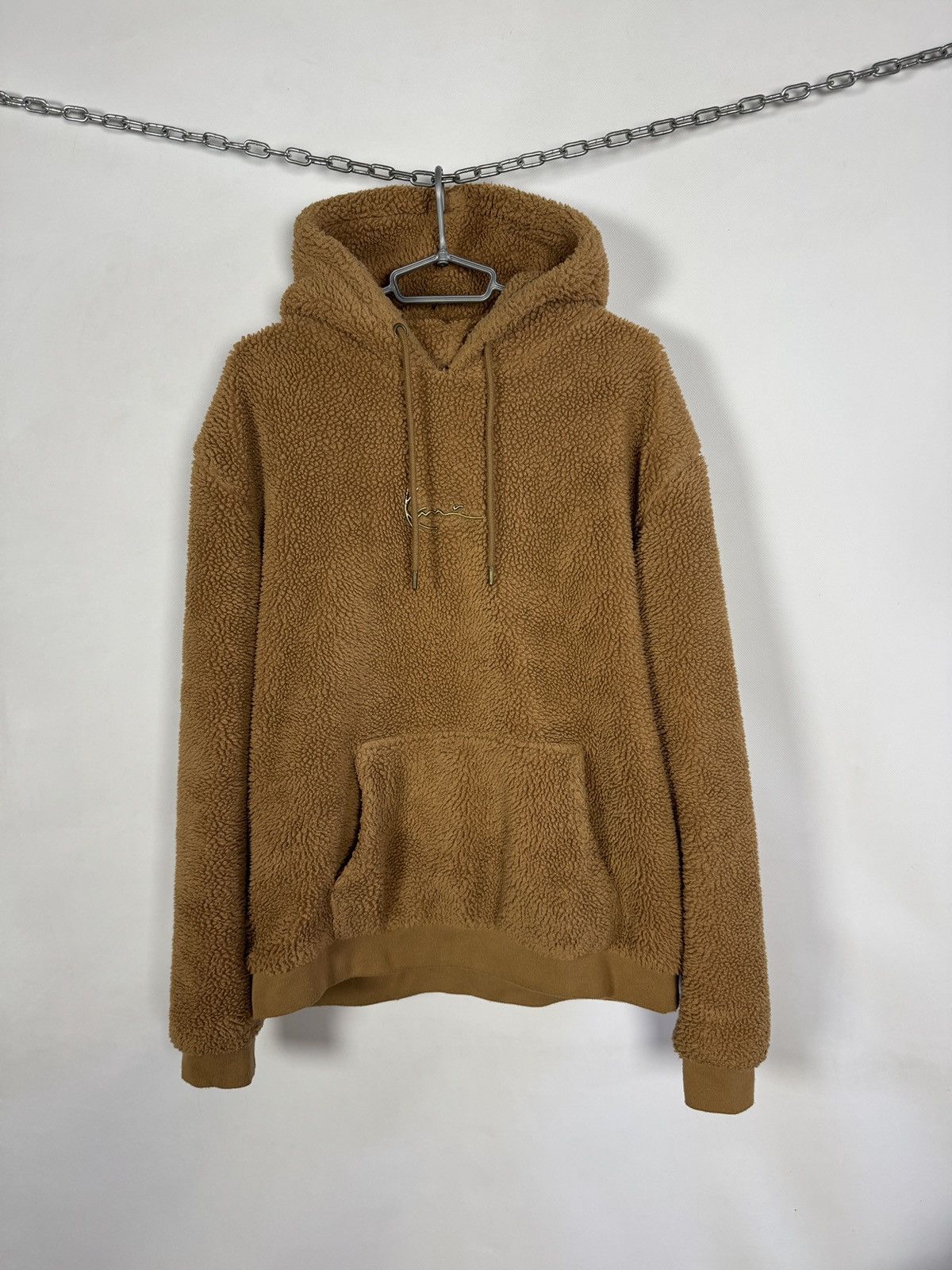 Karl Kani Men’s Karl Kani Fleece Sherpa Teddy Hoodie Metal Logo XL Size US XL / EU 56 / 4 - 1 Thumbnail