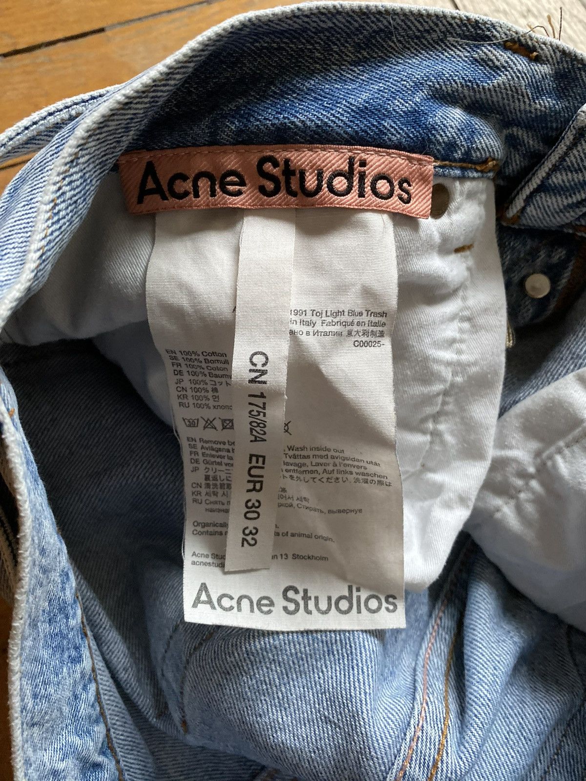 Acne Studios 1991 Toj Light Blue Trash | Grailed